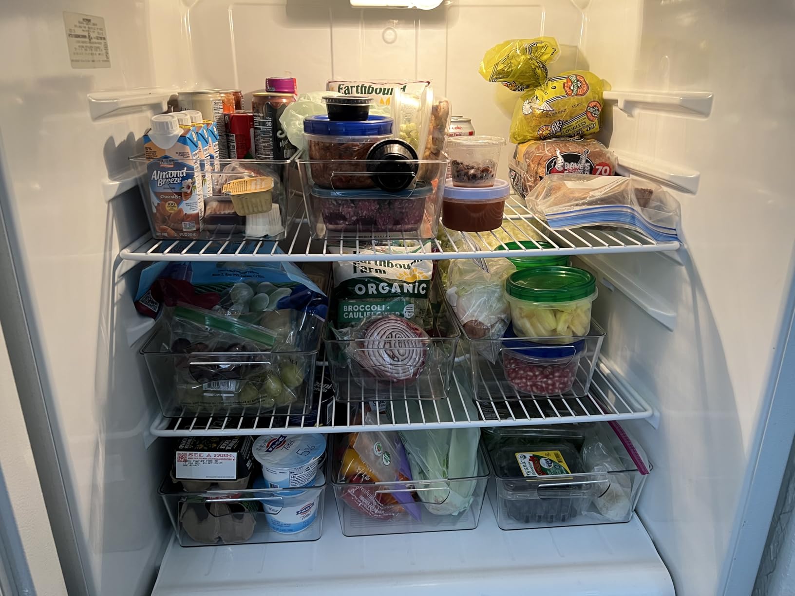 SimpleHouseware Refrigerator Storage Organizer Bins, Assorted Set of 6 - Customer Photo 1