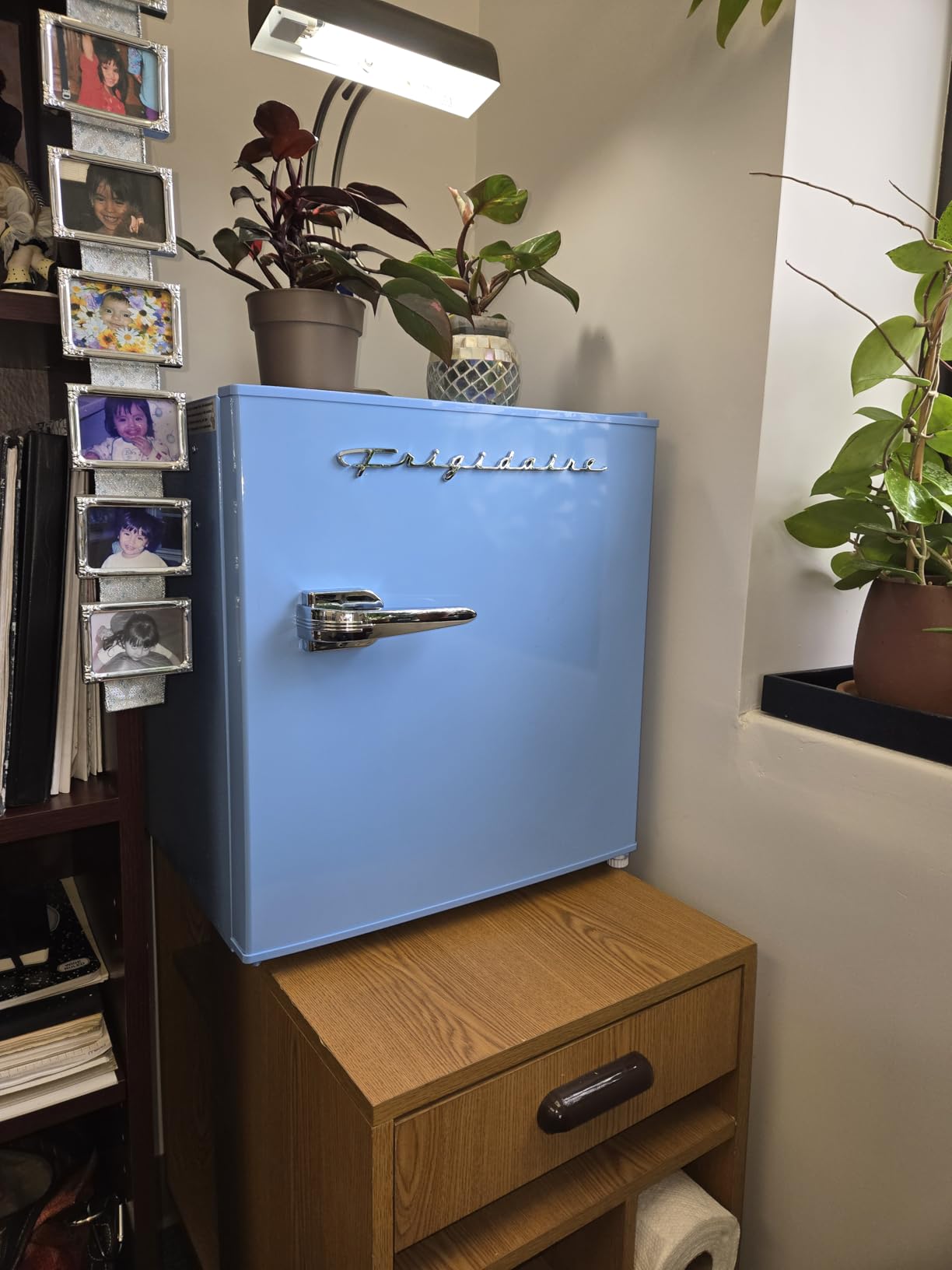 Frigidaire EFR176 Retro Compact Fridge with Chiller Mini Refrigerator with Built-in Bottle Opener for Office, Bedroom, Dorm Room or Cabin, 1.6 cu ft 16