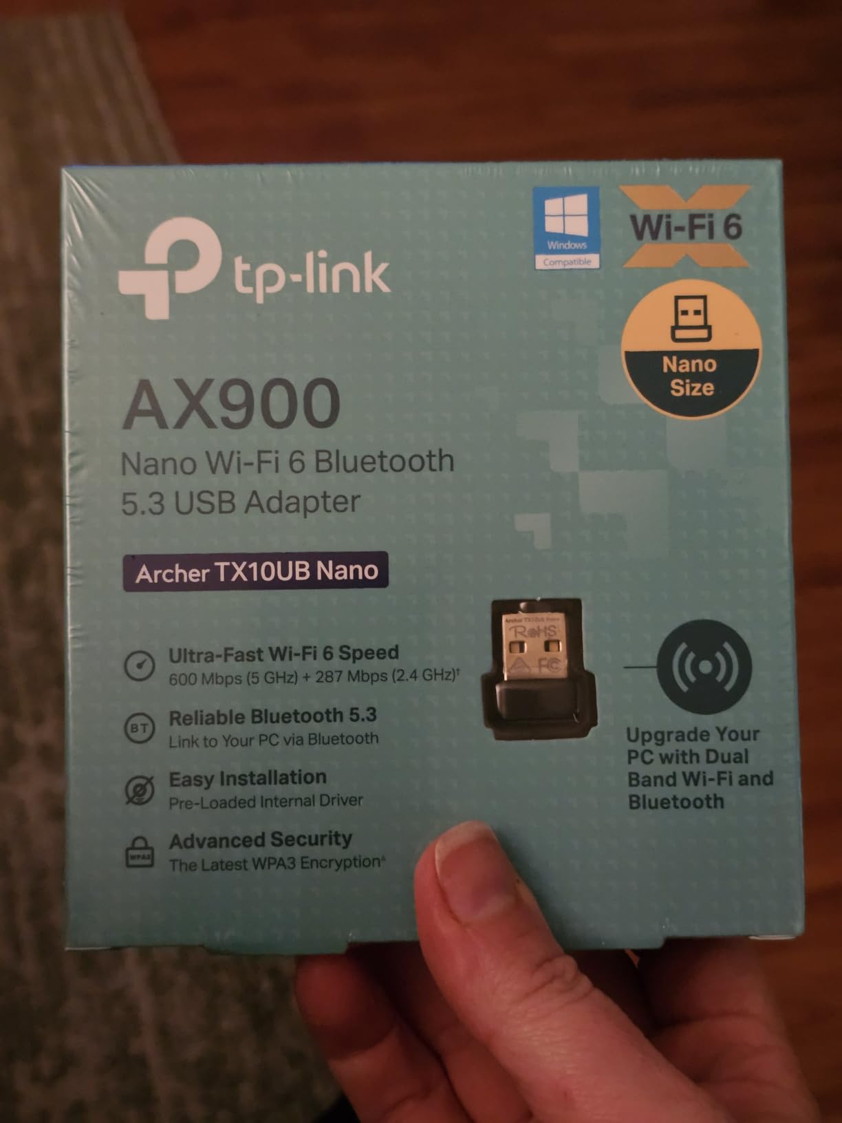 TP-Link Nano AC600 USB WiFi Adapter(Archer T2U Nano)- 2.4G/5G Dual Band Wireless Network Transceiver for PC Desktop, Travel Size, Supports Windows (11,10, 8.1, 8, 7, XP/Mac OS X 10.9-10.14) - Customer Photo 3