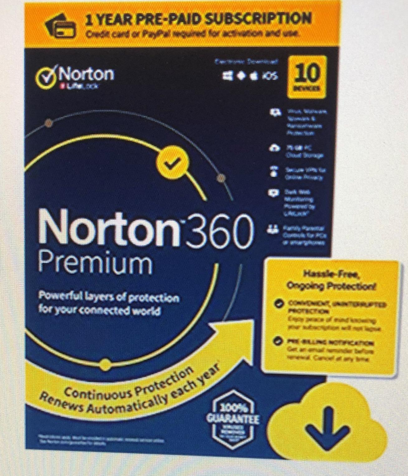 Norton 360 Premium 2025, Antivirus software for 10 Devices with Auto-Renewal – Includes Advanced AI Scam Protection, VPN, Dark Web Monitoring & PC Cloud Backup [Download] - Customer Photo 1