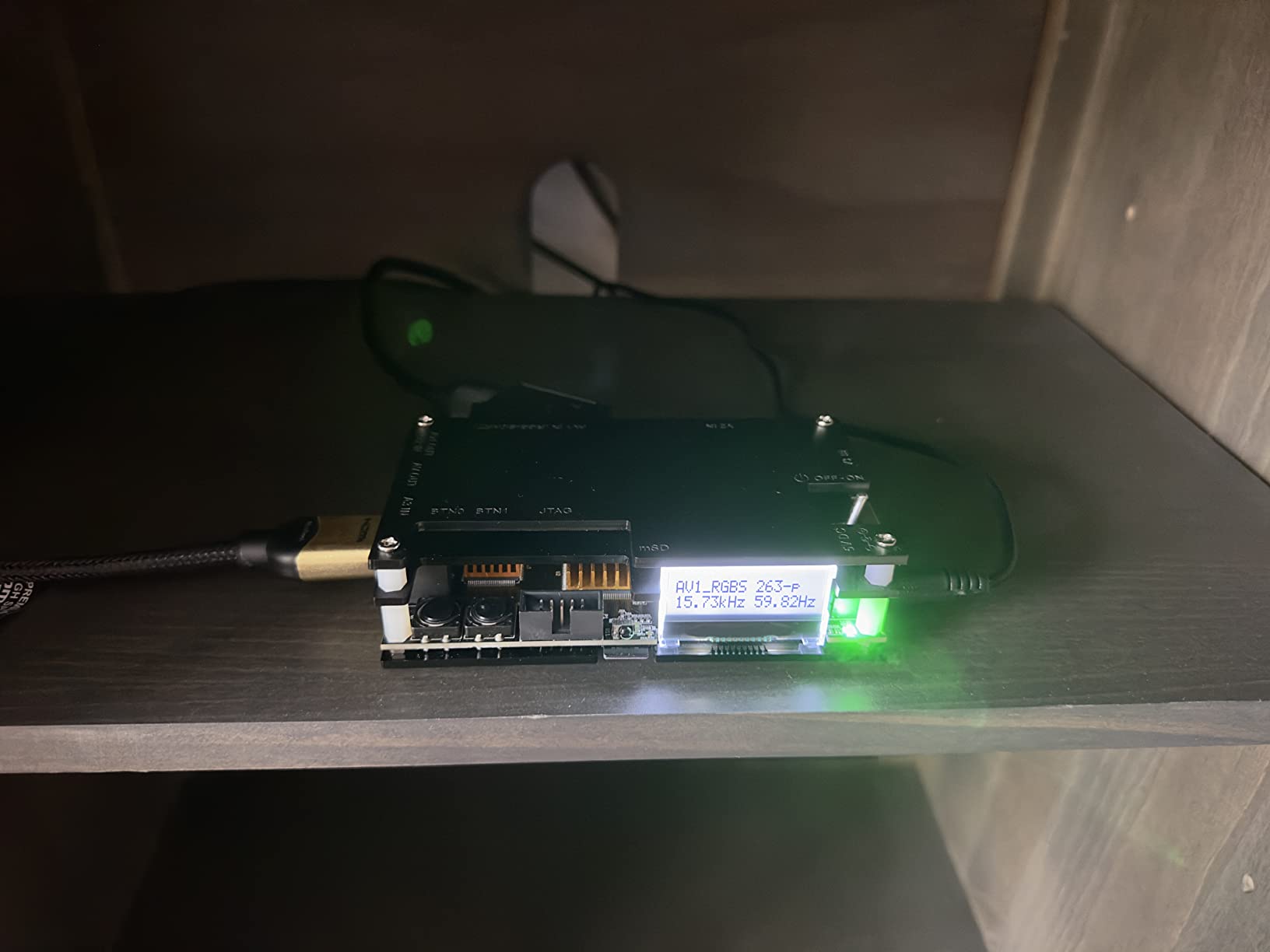 Kaico Edition OSSC 1.8 Open Source Scan Converter with SCART- Component, VGA to HDMI for Retro Gaming- Zero Lag RGB Line Multiplier Upscaler for Perfect Retro Gameplay - Customer Photo 1