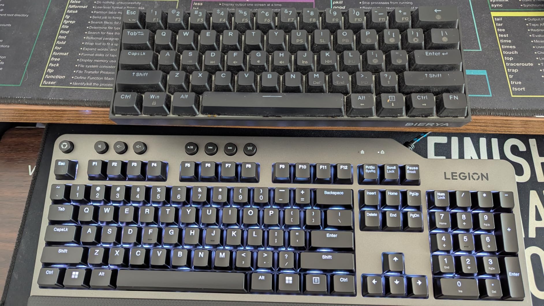 Lenovo GY40T26478 Legion K500 RGB Mechanical Gaming Keyboard, 3 ZONE Full-size Keyboard, 7 user Programmable Hot Keys; 16.8 Million Colors, 50 Million-Click Red Mechanical Keys, Detachable Palm Rest - Customer Photo 1