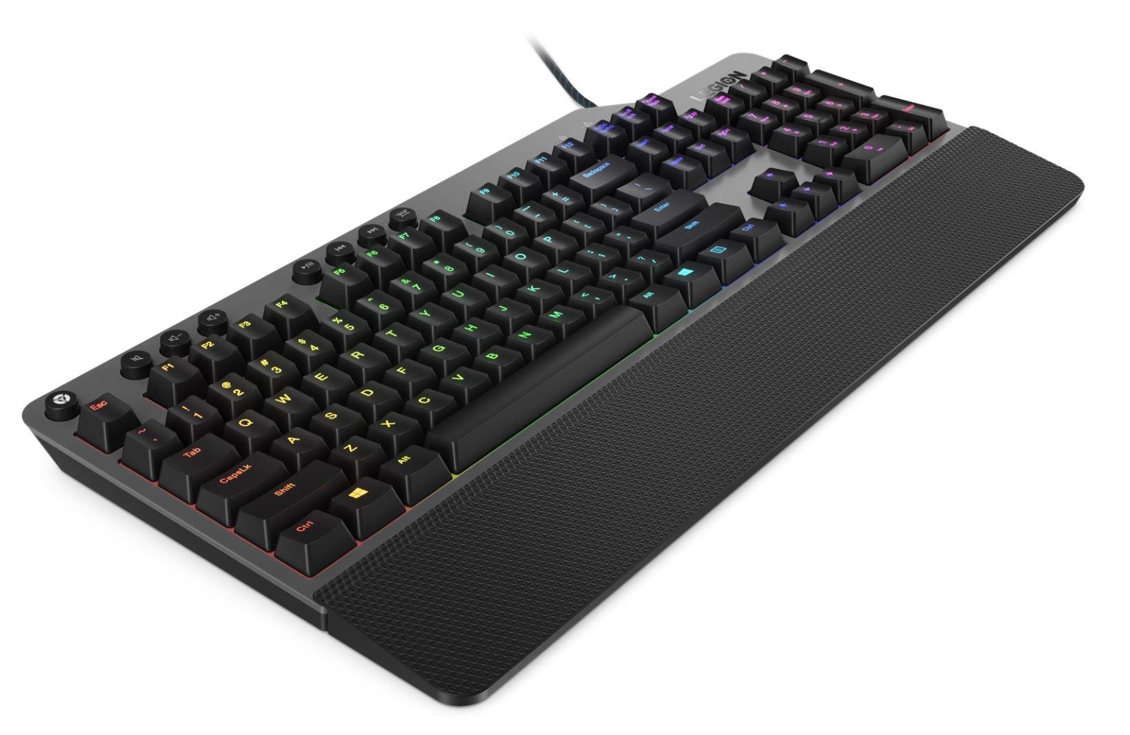 Lenovo GY40T26478 Legion K500 RGB Mechanical Gaming Keyboard, 3 ZONE Full-size Keyboard, 7 user Programmable Hot Keys; 16.8 Million Colors, 50 Million-Click Red Mechanical Keys, Detachable Palm Rest - Customer Photo 3