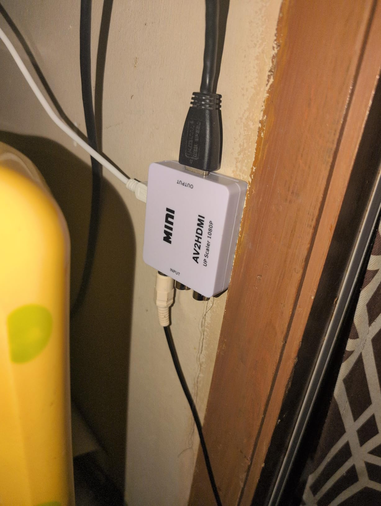 ABLEWE RCA to HDMI,AV to HDMI Converter, 1080P Mini RCA Composite CVBS Video Audio Converter Adapter Supporting PAL/NTSC for TV/PC/ PS3/ STB/Xbox VHS/VCR/Blue-Ray DVD Players - Customer Photo 2