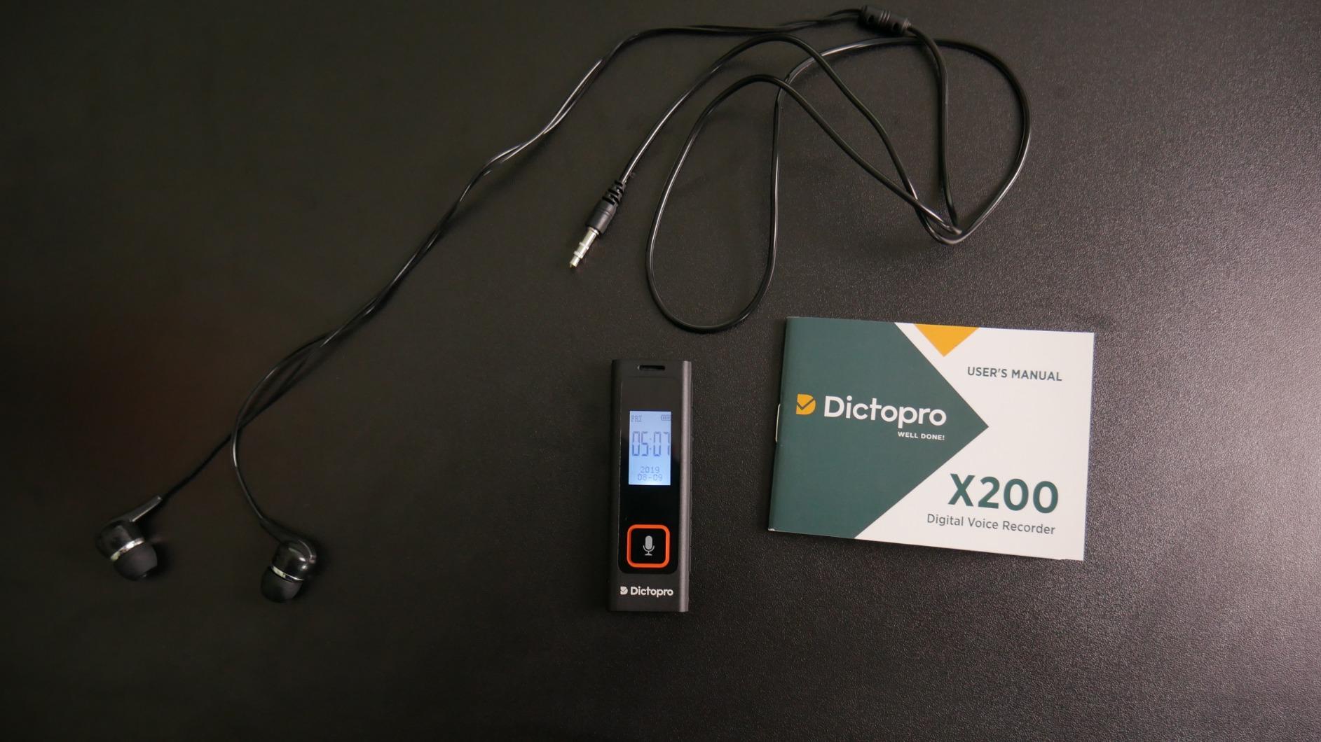 Voice Activated Digital Recorder, 32GB, 582H Battery, Noise Reduction Dictophone, Portable Audio Recording with Sensitive Mics for Lectures, Meetings, Interviews - Clear Sound Quality, Dictopro X200 - Customer Photo 1