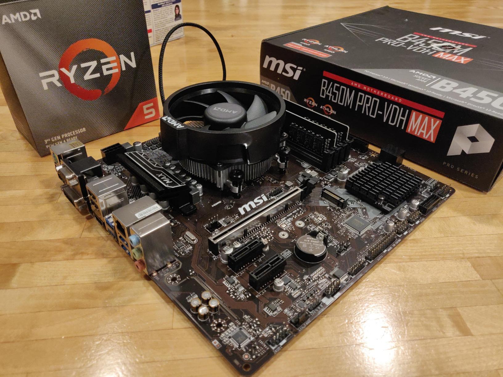 AMD Ryzen 5 3600 6-Core, 12-Thread Unlocked Desktop Processor with Wraith Stealth Cooler Customer Review AMD Ryzen 5 3600 6-Core, 12-Thread Unlocked Desktop Processor with Wraith Stealth Cooler - Customer Photo 2