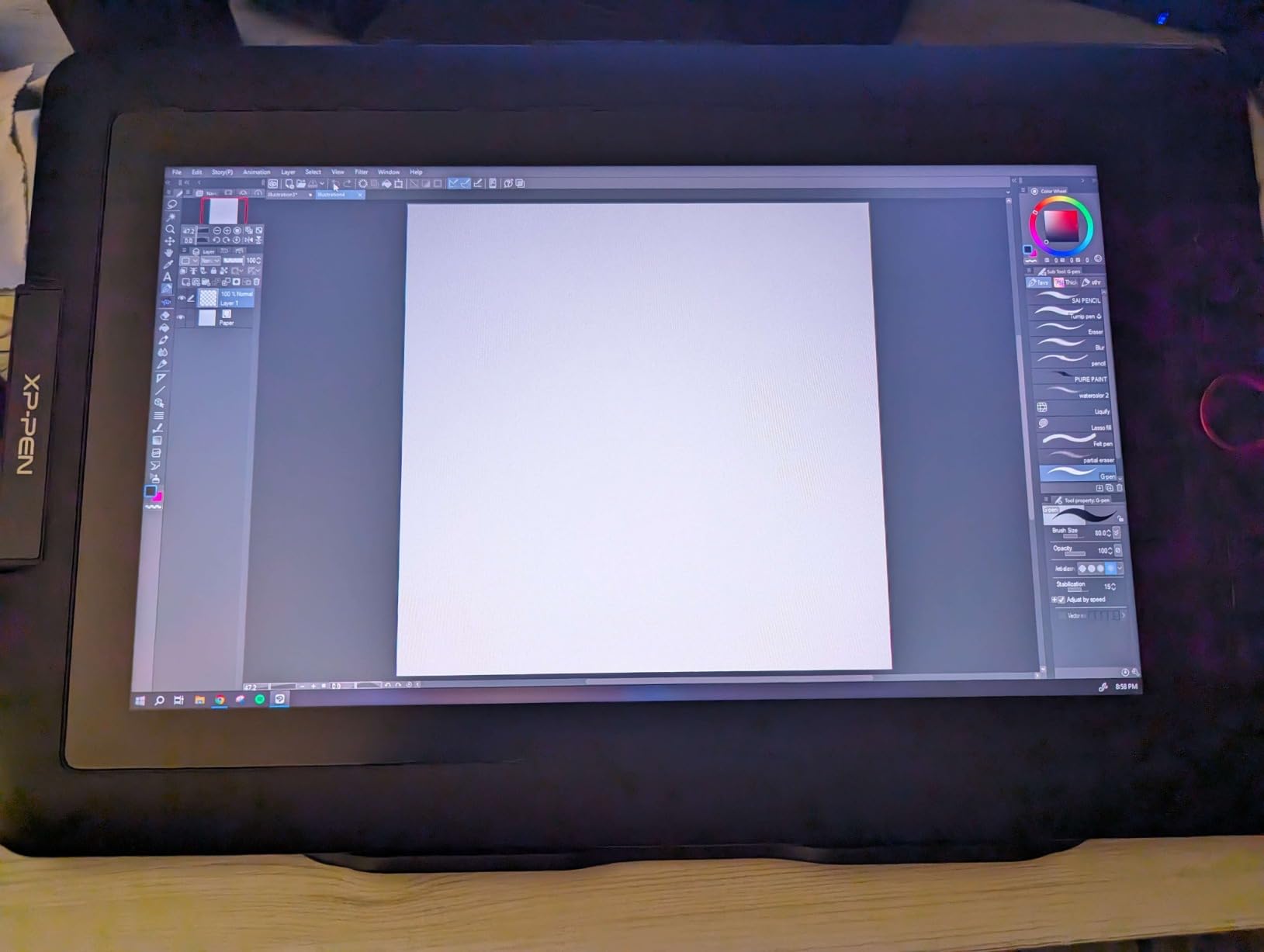XPPen Drawing Tablet with Screen Full-Laminated Graphics Drawing Monitor Artist13.3 Pro Graphics Tablet with Adjustable Stand and 8 Shortcut Keys (8192 Levels Pen Pressure, 123% sRGB) - Customer Photo 1
