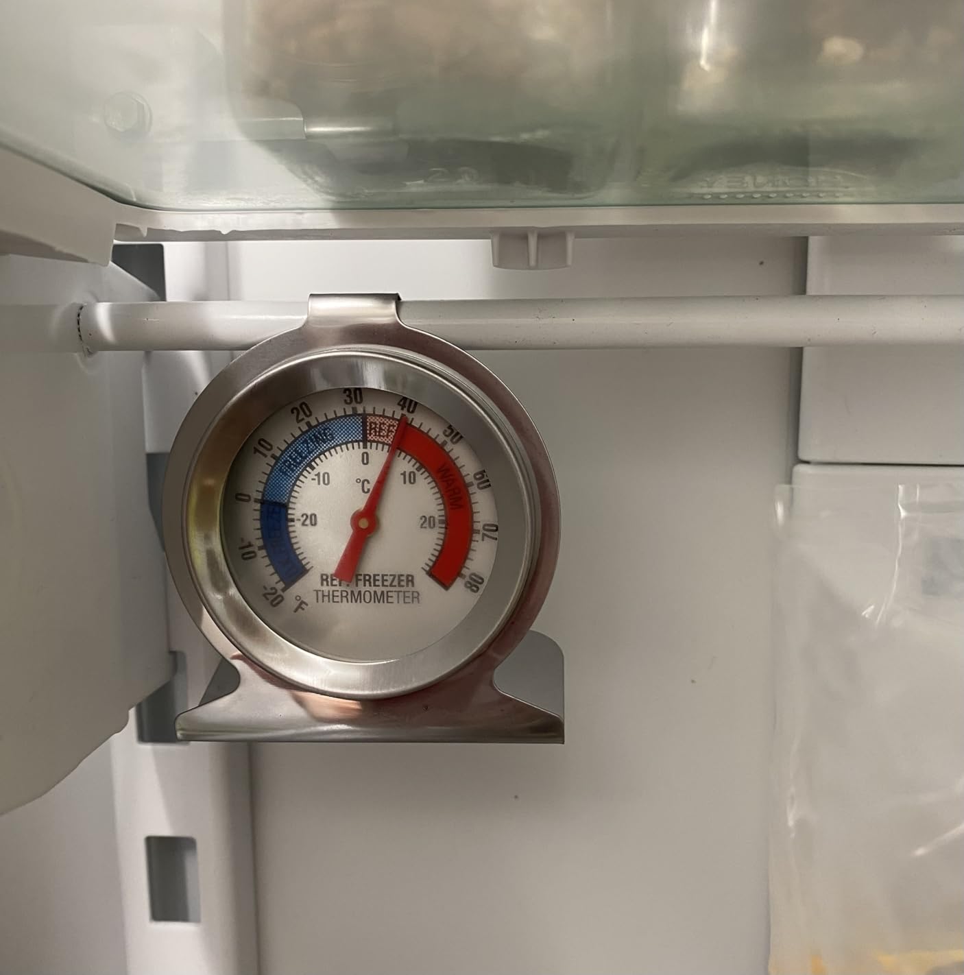 2 Pack Refrigerator Freezer Thermometer Large Dial Analog Thermometer - Customer Photo 2