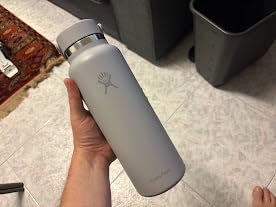 Hydro Flask Water Bottle - Insulated Stainless Steel - Wide Mouth Flex Lid, Non Spill, Leakproof and Refillable in 32 Oz Black - Customer Photo 2