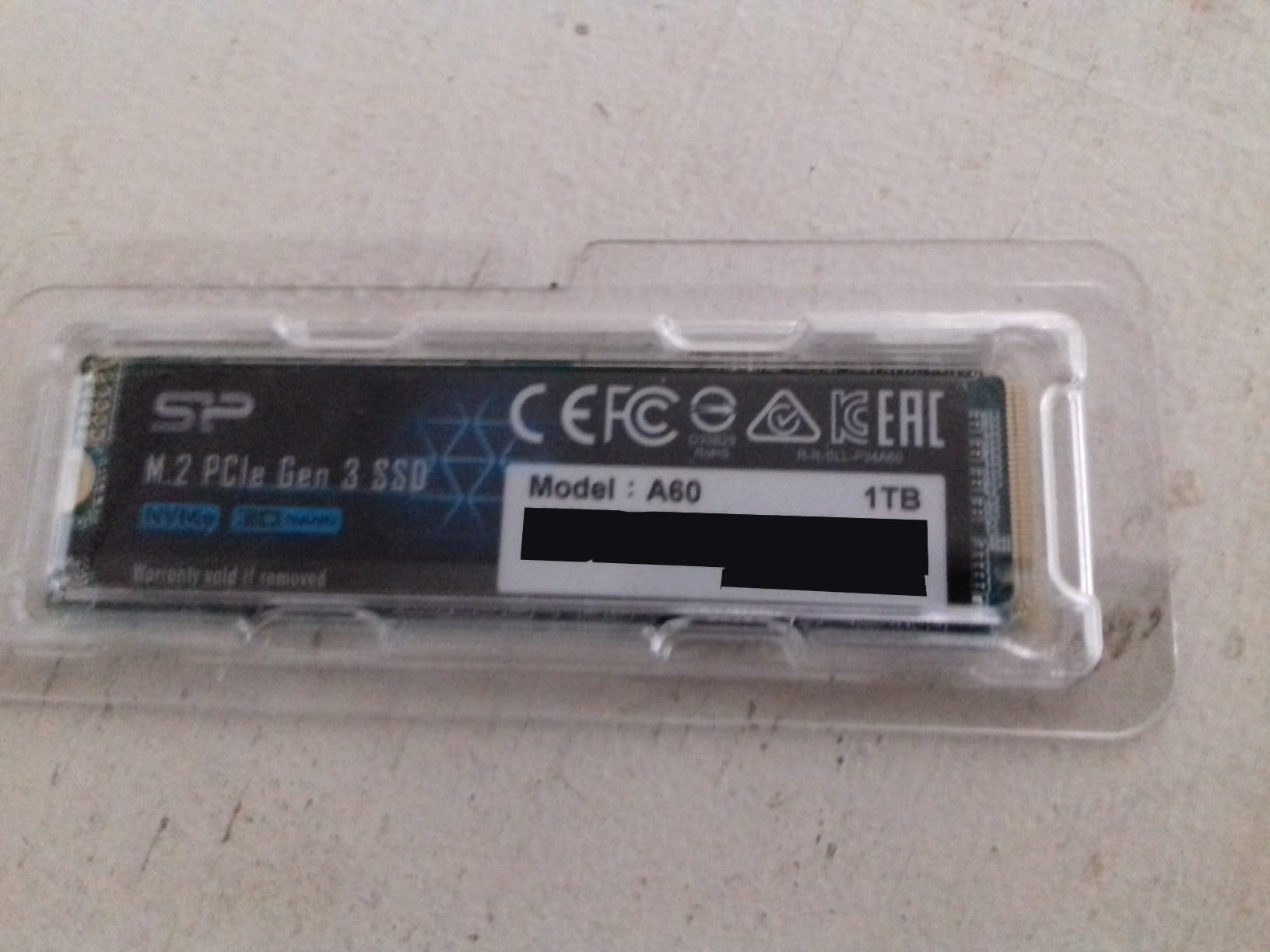 Silicon Power 512GB NVMe M.2 PCIe Gen3x4 2280 SSD (SP512GBP34A60M28) - Customer Photo 2