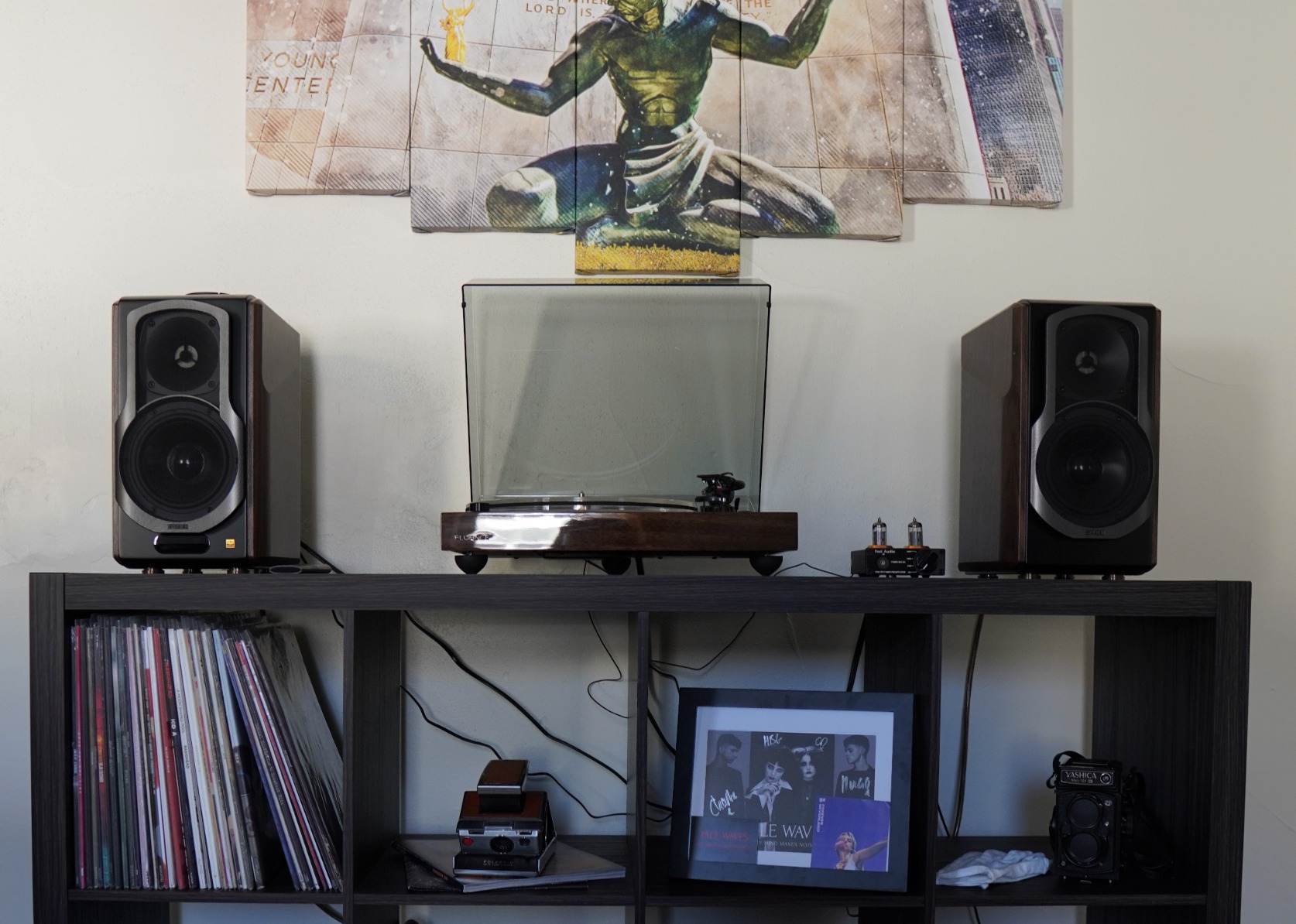 Edifier S2000MKIII Coaxial, Bluetooth, Optical and RCA Bookshelf 2 Speakers, Near-Field Active Tri-Amped 130w Studio Monitor for Audiophiles with Wireless, Line-in and Fiber-Optic Input Walnut - Customer Photo 2