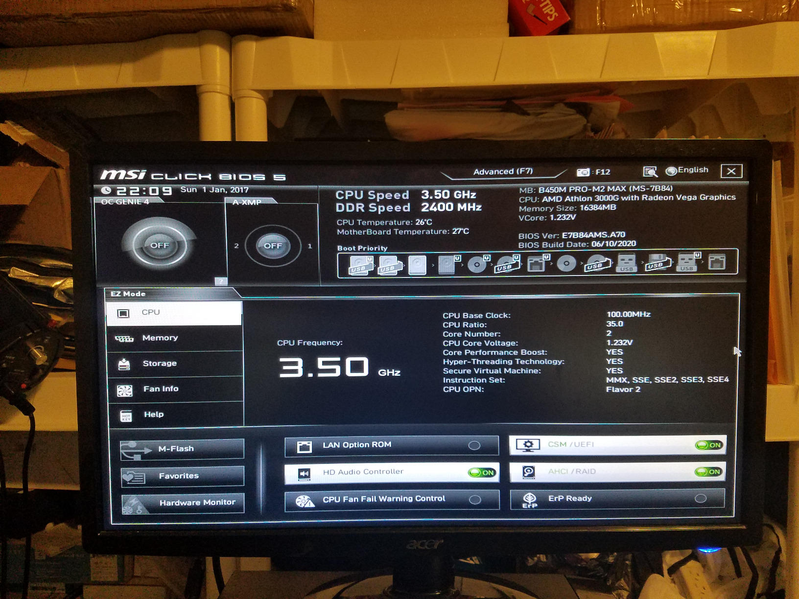 AMD Athlon 3000G 2-Core, 4-Thread Unlocked Desktop Processor with Radeon Graphics - Customer Photo 2