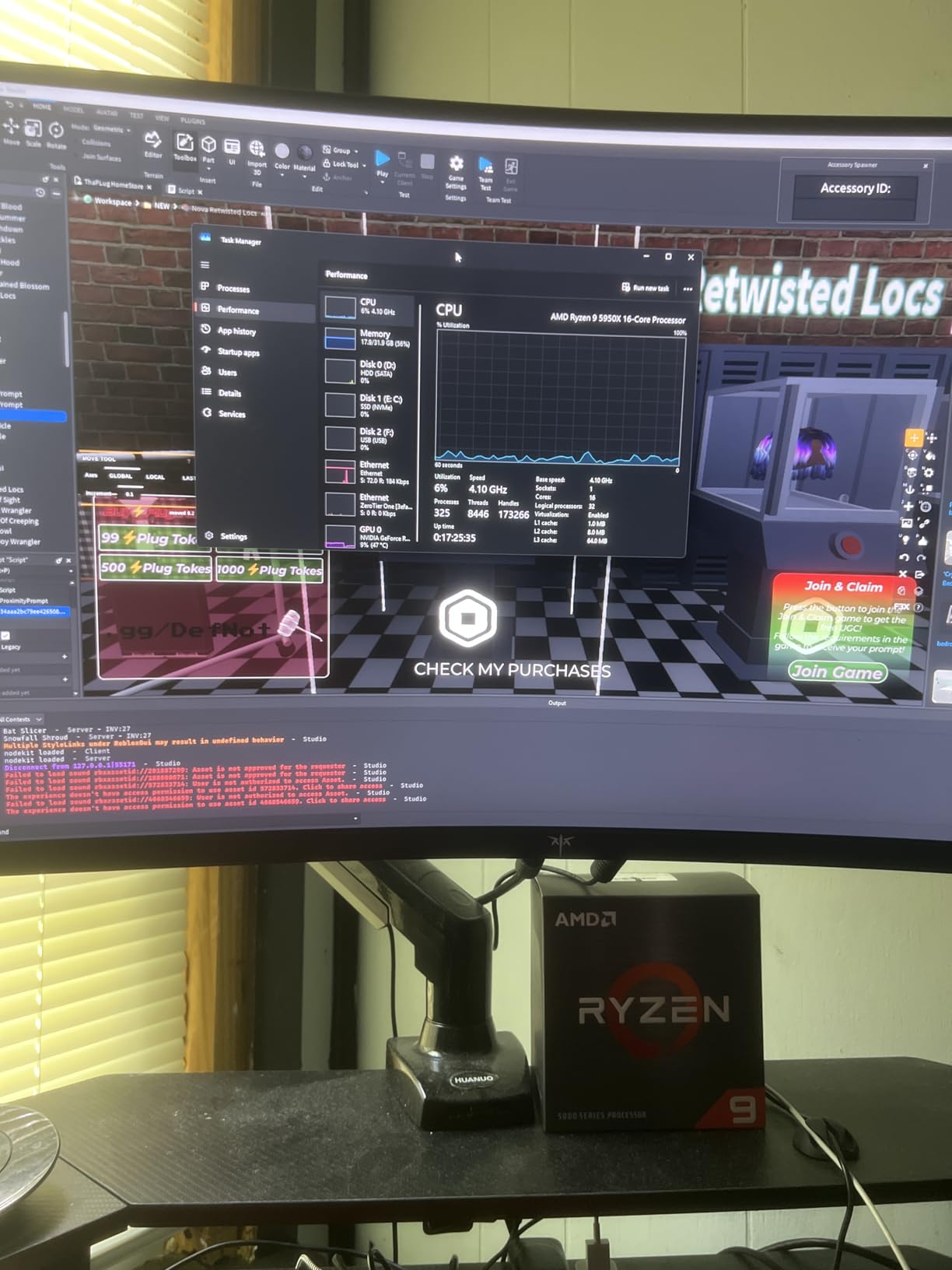 AMD Ryzen 9 5950X 16-core, 32-thread unlocked desktop processor Customer Review AMD Ryzen 9 5950X 16-core, 32-thread unlocked desktop processor - Customer Photo 1