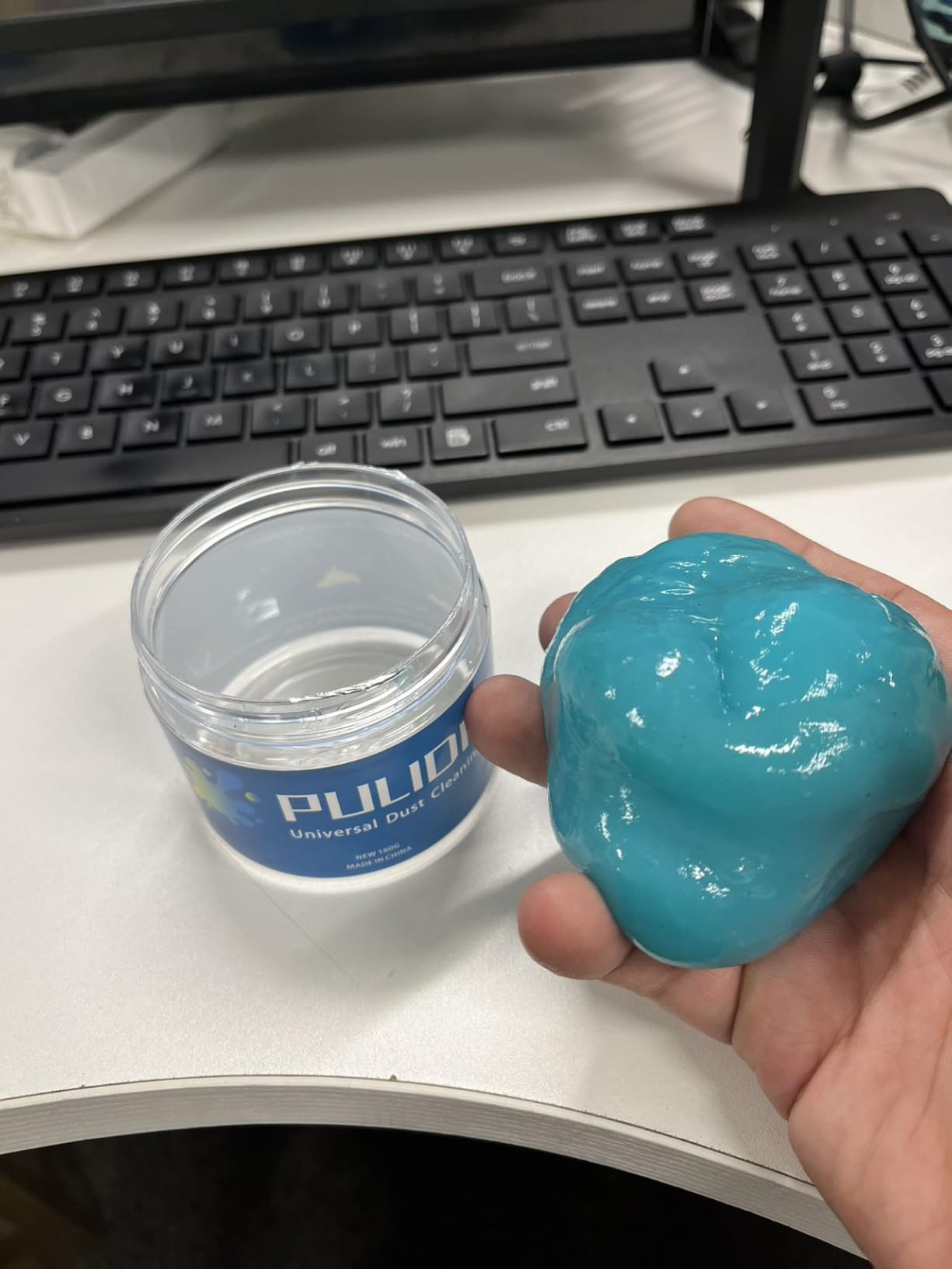 PULIDIKI Car Cleaning Gel Car Clean Putty, Universal Car Interior Cleaner Slime, Perfect Cleaning Kit Supplies, Auto Detailing Tools Accessories, Dust Remover Gifts for Men Women - Customer Photo 1