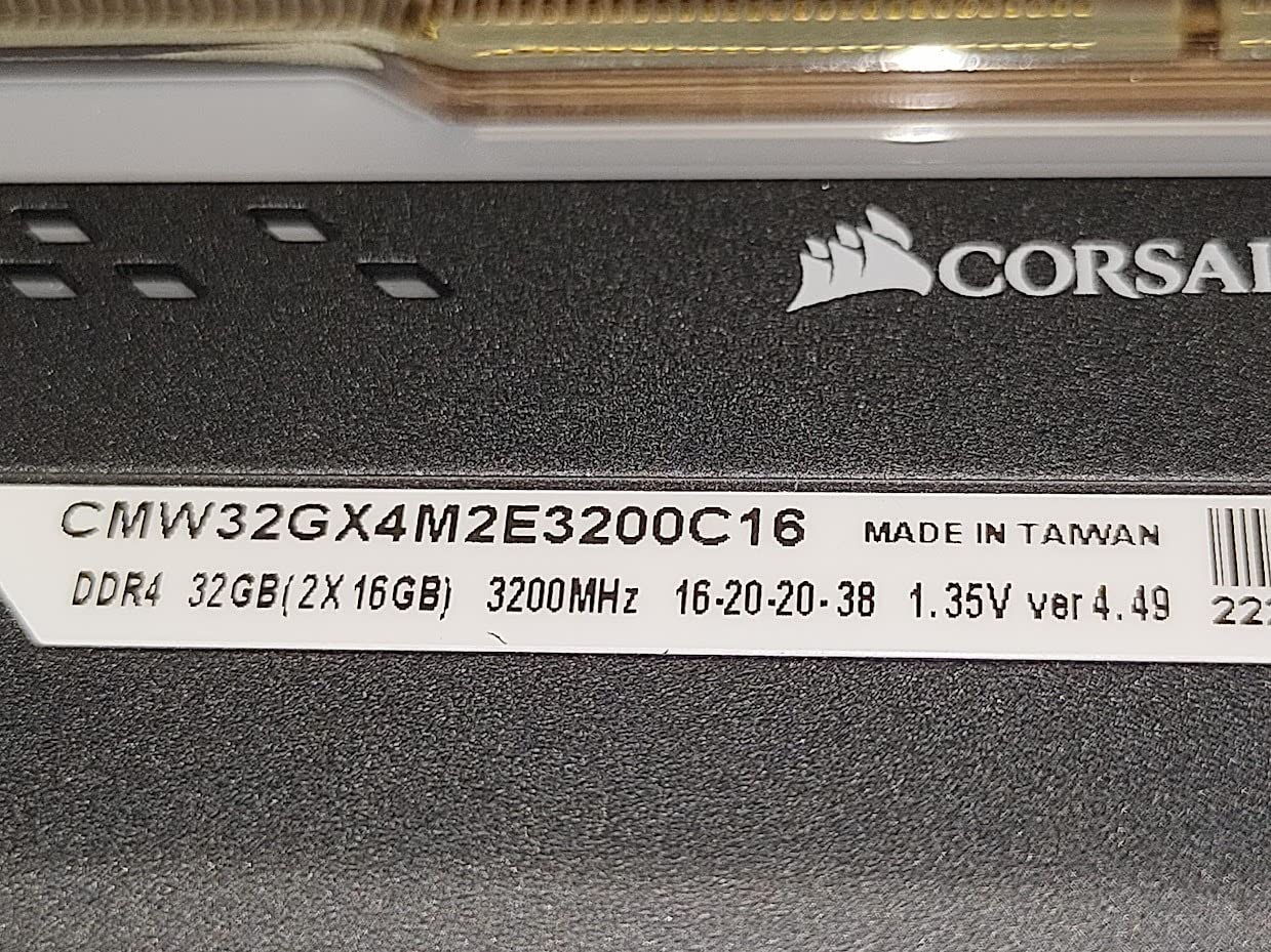 CORSAIR Vengeance RGB PRO DDR4 RAM 32GB (2x16GB) 3200MHz CL16-20-20-38 1.35V Intel AMD Desktop Computer Memory - Black (CMW16GX4M2C3200C16) - Customer Photo 5