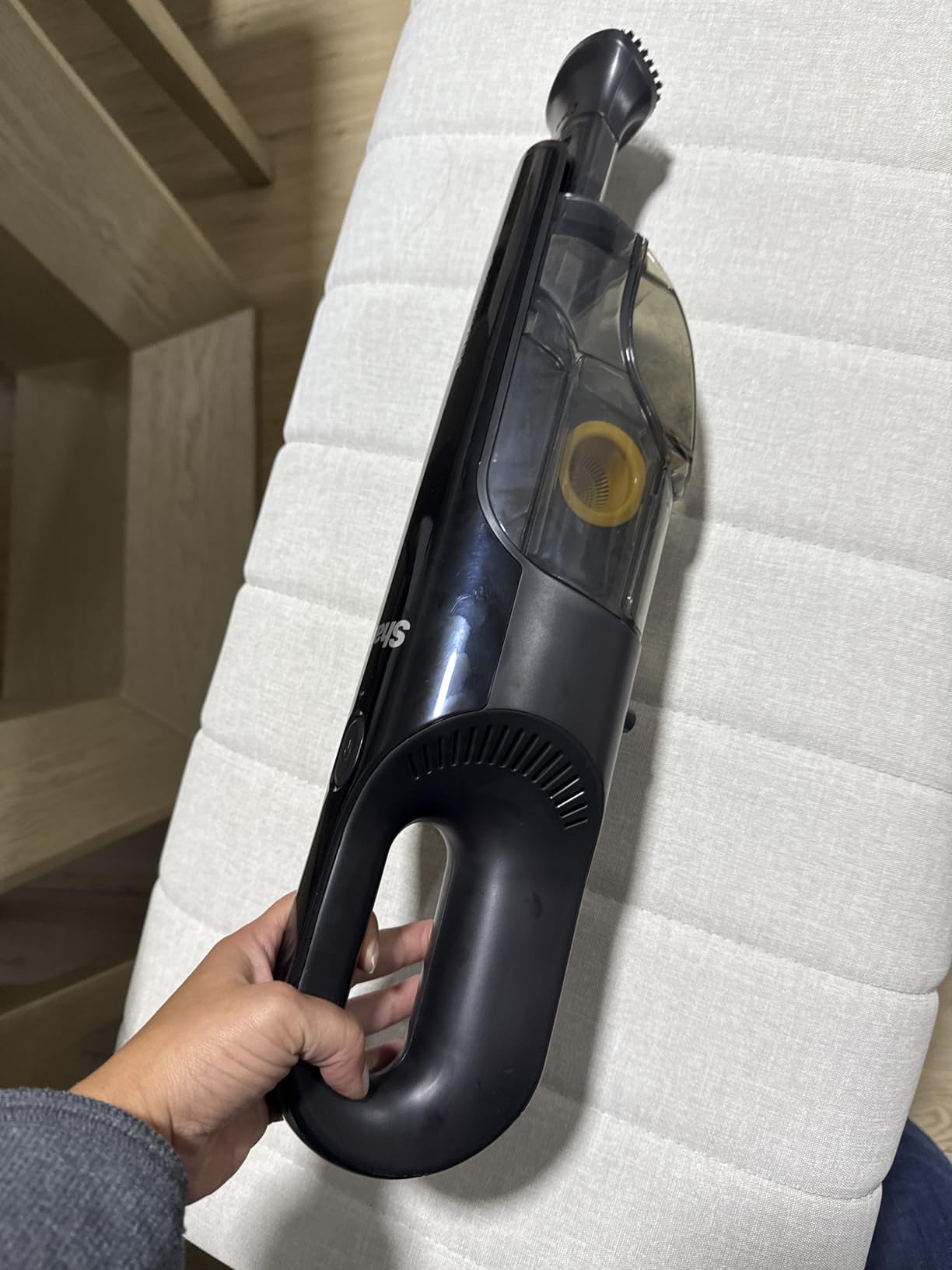 Shark UltraCyclone Pet Pro Plus Cordless Hand Vacuum, Powerful Suction, Handheld Vacuum for Car & Home, Pet Power Brush, Crevice Tool, Scrubbing Brush, XL Dust Cup, Black, CH951 - Customer Photo 5