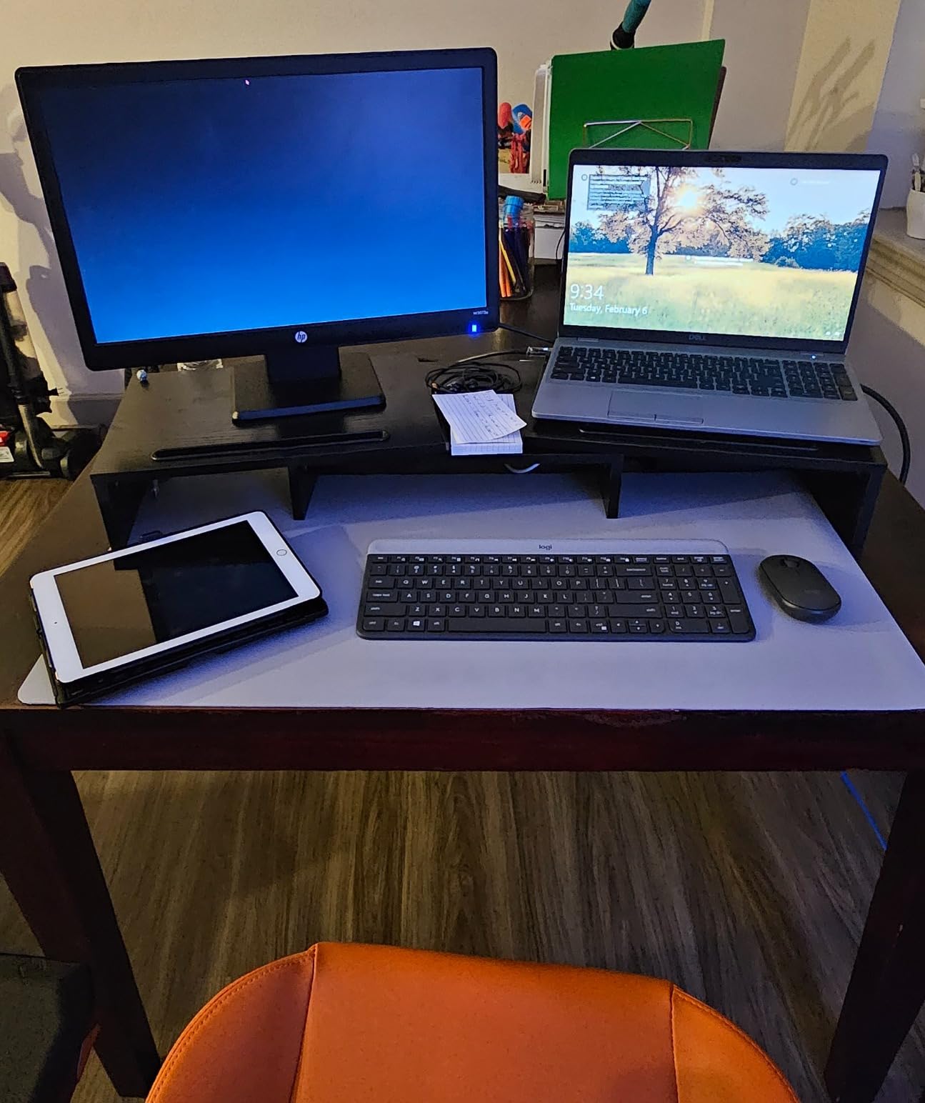 AMERIERGO Dual Monitor Stand Riser for 2 Monitors, Monitor Stand for Desk, Adjustable Computer Monitor Stand with 2 Slot, Multifunctional Desktop Organizer Stand for Laptop, PC, Computer, Printer Customer Review AMERIERGO Dual Monitor Stand Riser for 2 Monitors, Monitor Stand for Desk, Adjustable Computer Monitor Stand with 2 Slot, Multifunctional Desktop Organizer Stand for Laptop, PC, Computer, Printer - Customer Photo 2