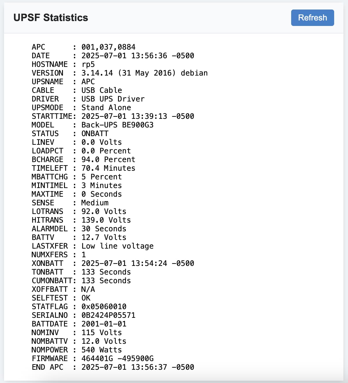 APC UPS Battery Backup and Surge Protector, 850VA Backup Battery Power Supply, BE850G2 Back-UPS with (2) USB Charger Ports Customer Review APC UPS Battery Backup and Surge Protector, 850VA Backup Battery Power Supply, BE850G2 Back-UPS with (2) USB Charger Ports - Customer Photo 1