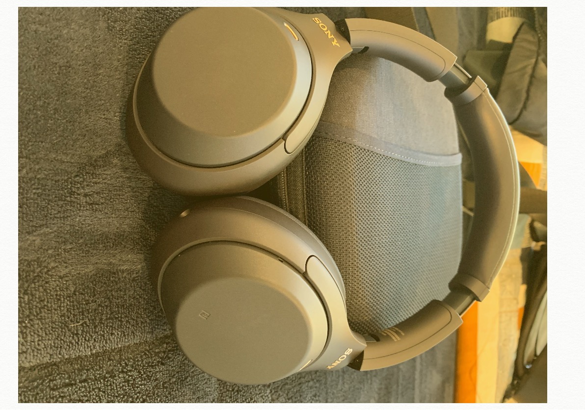 Sony WH-1000XM4 Wireless Premium Noise Canceling Overhead Headphones with Mic for Phone-Call and Alexa Voice Control, Silver - Customer Photo 2