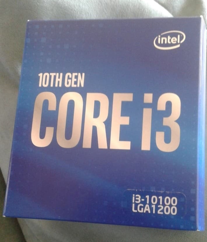 Intel Core i3-10100 Desktop Processor 4 Cores up to 4.3 GHz LGA1200 (Intel 400 Series Chipset) 65W, Model Number: BX8070110100 Customer Review Intel Core i3-10100 Desktop Processor 4 Cores up to 4.3 GHz LGA1200 (Intel 400 Series Chipset) 65W, Model Number: BX8070110100 - Customer Photo 4