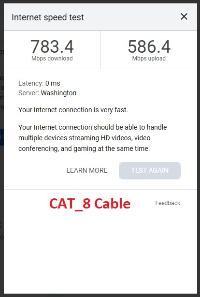 UGREEN Cat 8 Ethernet Cable 6FT, High Speed Braided 40Gbps 2000Mhz Network Cord Cat8 RJ45 Shielded Indoor Heavy Duty LAN Cables Compatible for Gaming PC PS5 Xbox Modem Router 6FT - Customer Photo 2