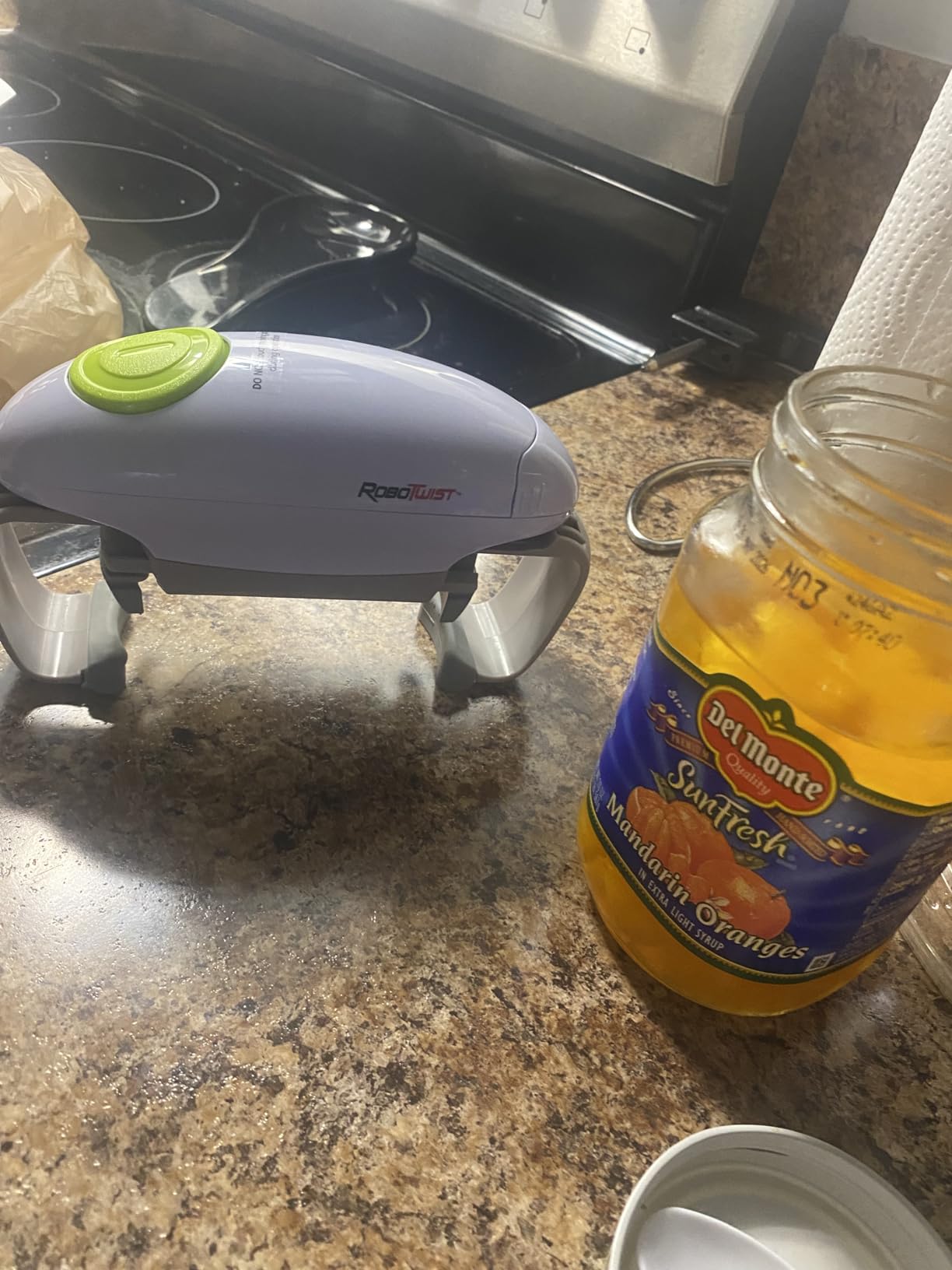 Robotwist Automatic Jar Opener, Deluxe Model with Improved Torque, Robo Twist Kitchen Gadgets for Home, Electric Handsfree Easy Jar Opener – Works on All Jar Sizes, As Seen on TV - Customer Photo 2