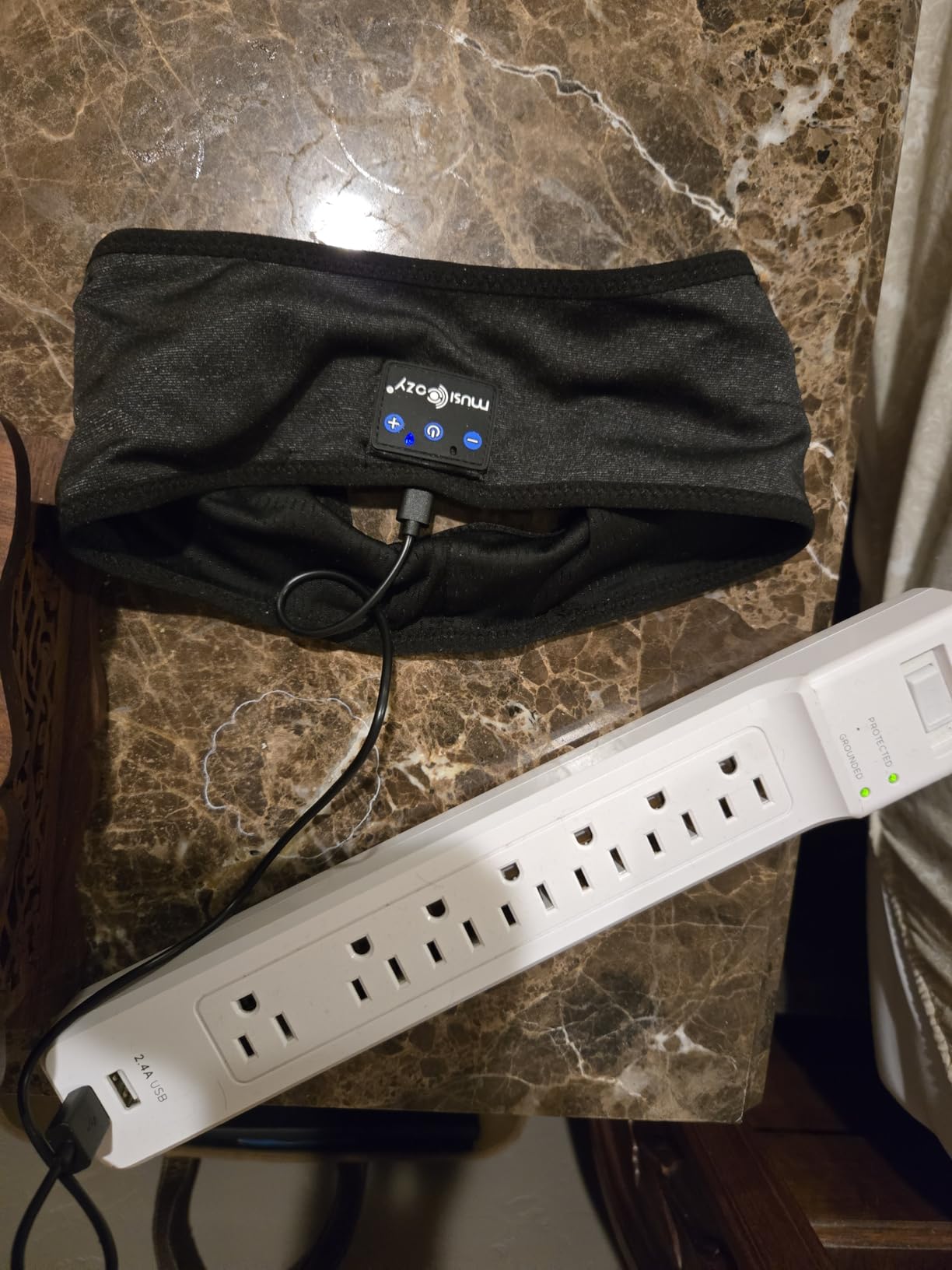 MUSICOZY Sleep Headphones Bluetooth 5.4 Headband, Wireless Earphones Music Sleep Earbuds Sleeping Eye Mask with HD Stereo Speakers for Workout Running Travel Yoga, Ideal Gifts for Women Men Customer Review MUSICOZY Sleep Headphones Bluetooth 5.4 Headband, Wireless Earphones Music Sleep Earbuds Sleeping Eye Mask with HD Stereo Speakers for Workout Running Travel Yoga, Ideal Gifts for Women Men - Customer Photo 1