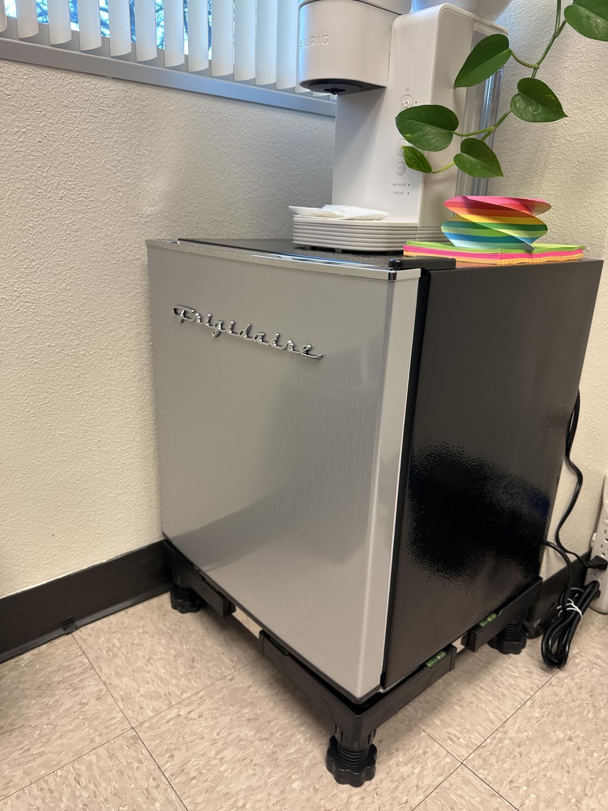 Frigidaire EFR182 1.6 cu ft Stainless Steel Mini Fridge. Perfect for Home or The Office. Platinum Series, 1.8 - Customer Photo 1