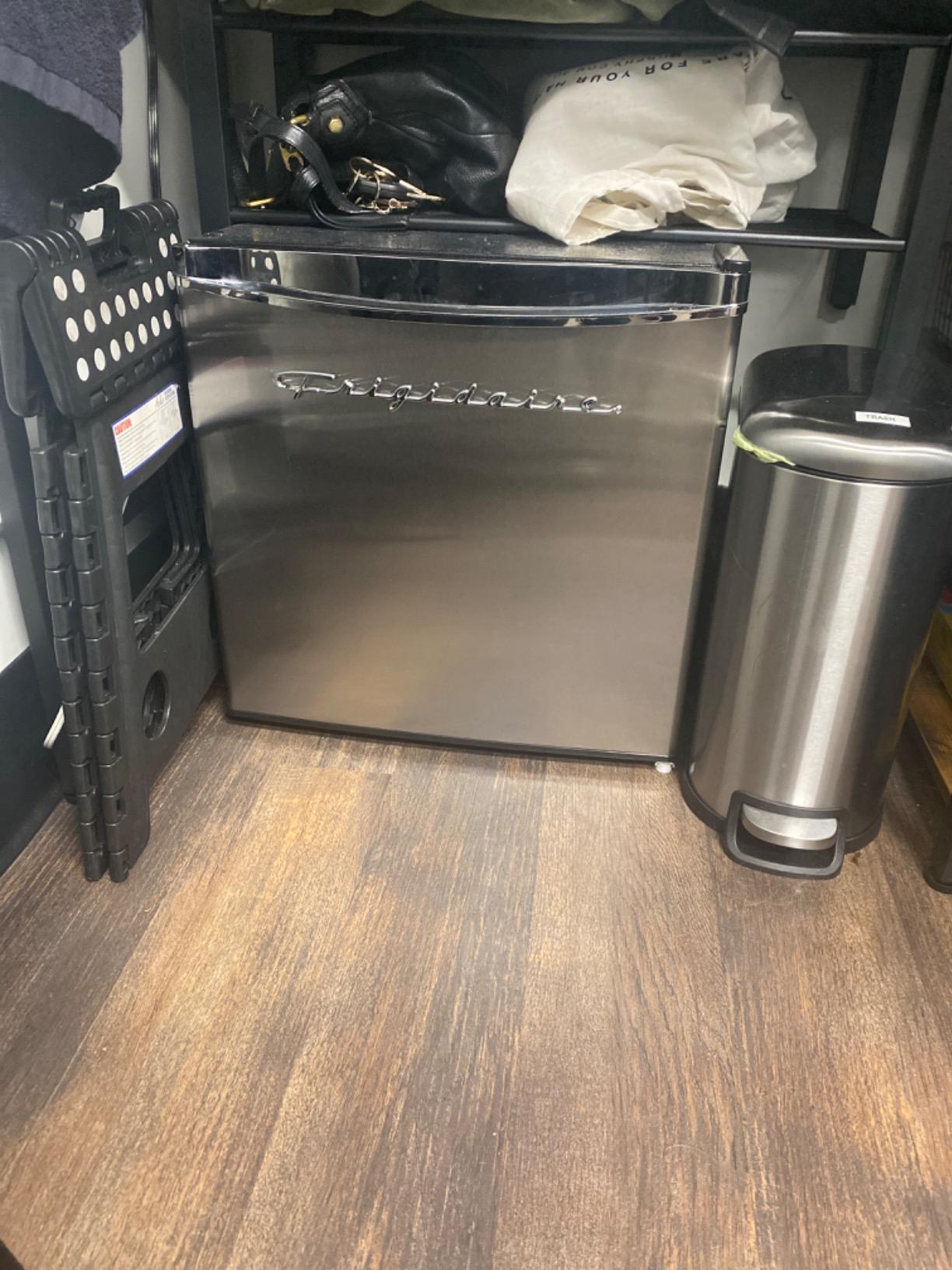 Frigidaire EFR182 1.6 cu ft Stainless Steel Mini Fridge. Perfect for Home or The Office. Platinum Series - Customer Photo 4
