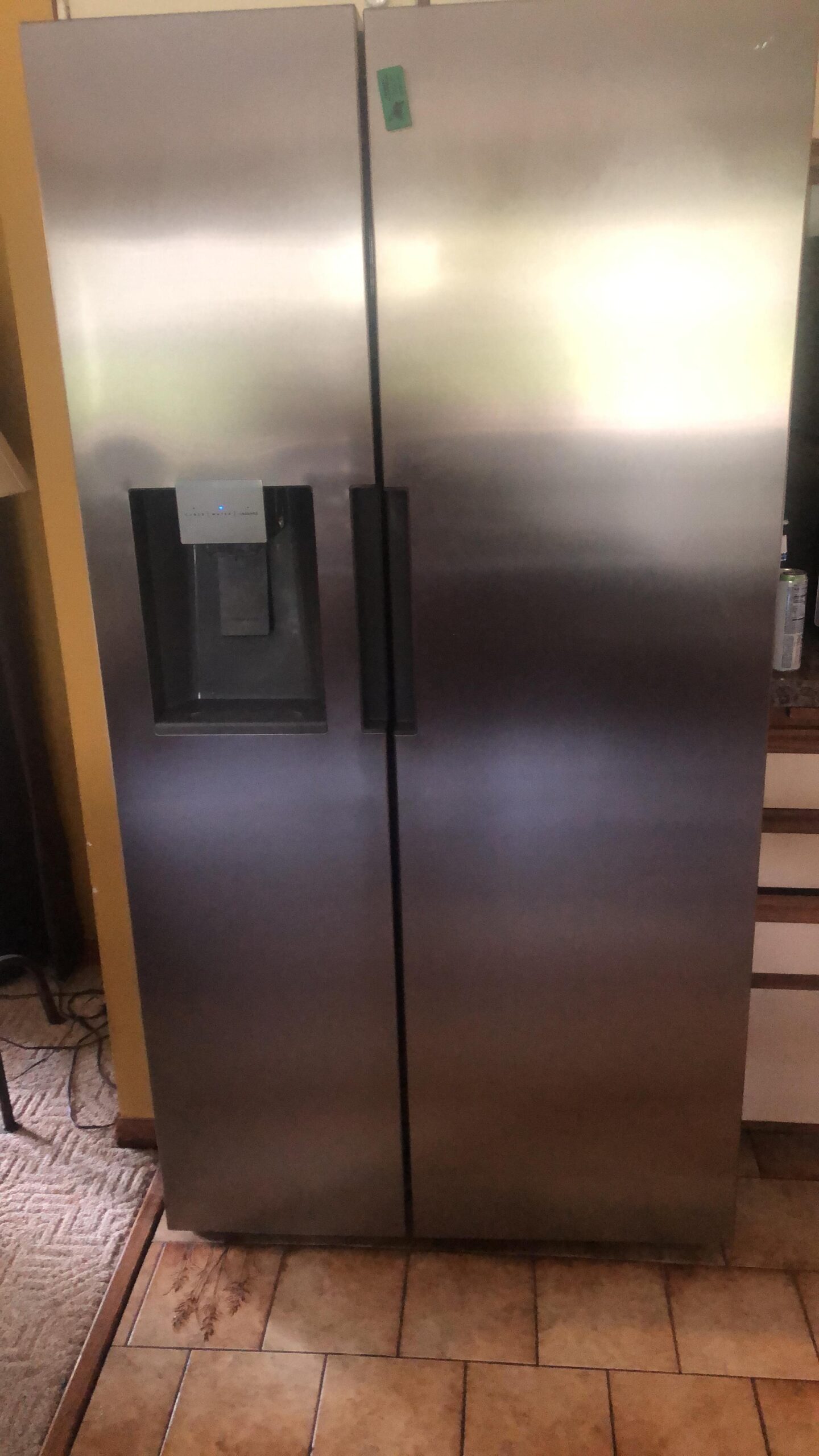 SMETA Refrigerators French Door with Ice Maker, 36'' Counter Depth Stainless Steel Refrigerators Frost-free Double Door Fridges Full Size Bottom Freezer 22.5 Cu.Ft Kitchen Fridge, neveras para cocina - Customer Photo 2