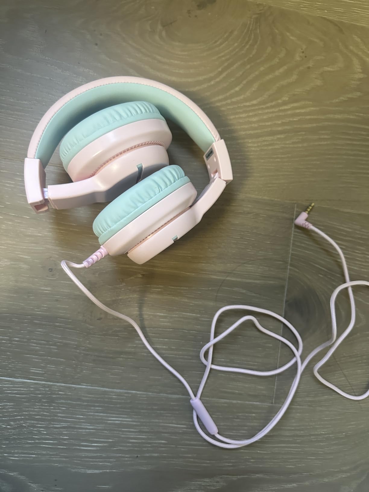 iClever Kids Headphones for School Travel, Safe Volume Limited, HD Mic Stereo Sound Over-Ear Girls Boys Headphones for Kid, FunShare Foldable 3.5mm Wired for iPad Computer, HS19 Customer Review iClever Kids Headphones for School Travel, Safe Volume Limited, HD Mic Stereo Sound Over-Ear Girls Boys Headphones for Kid, FunShare Foldable 3.5mm Wired for iPad Computer, HS19 - Customer Photo 2