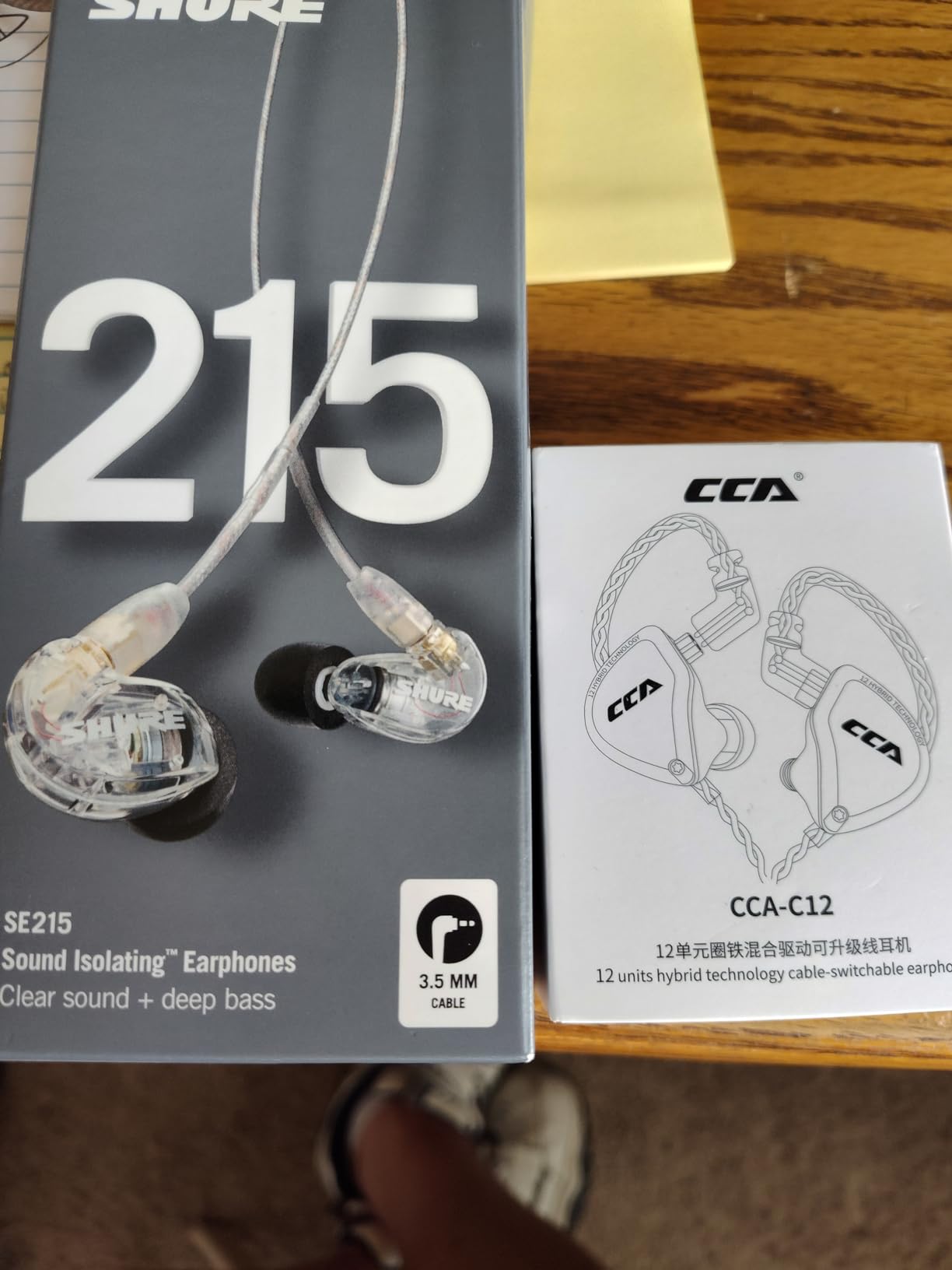 CCA C12 in Ear Monitor Headphones 5BA 1DD Hybrid HiFi IEM Earphones Noise Isolating Stereo Wired Earbuds for Musicians Audiophile Singers DJ - Customer Photo 2