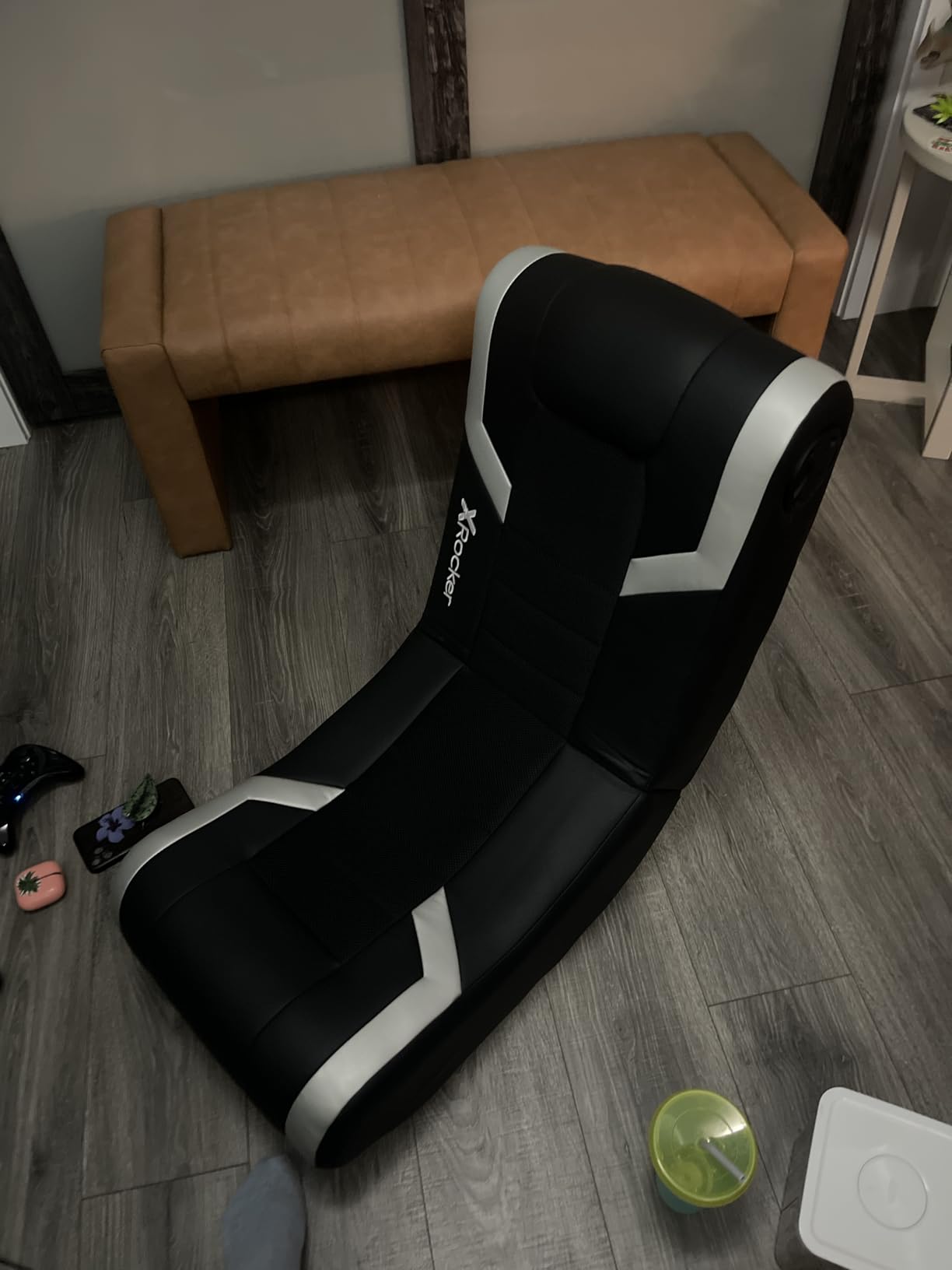 X Rocker Video Gaming Floor Rocker Chair, Built-in Audio, Back to School, Foldable, for Gamers, Bedroom, or Game Room for Boys, Girls, Teens 5-17 - Customer Photo 1