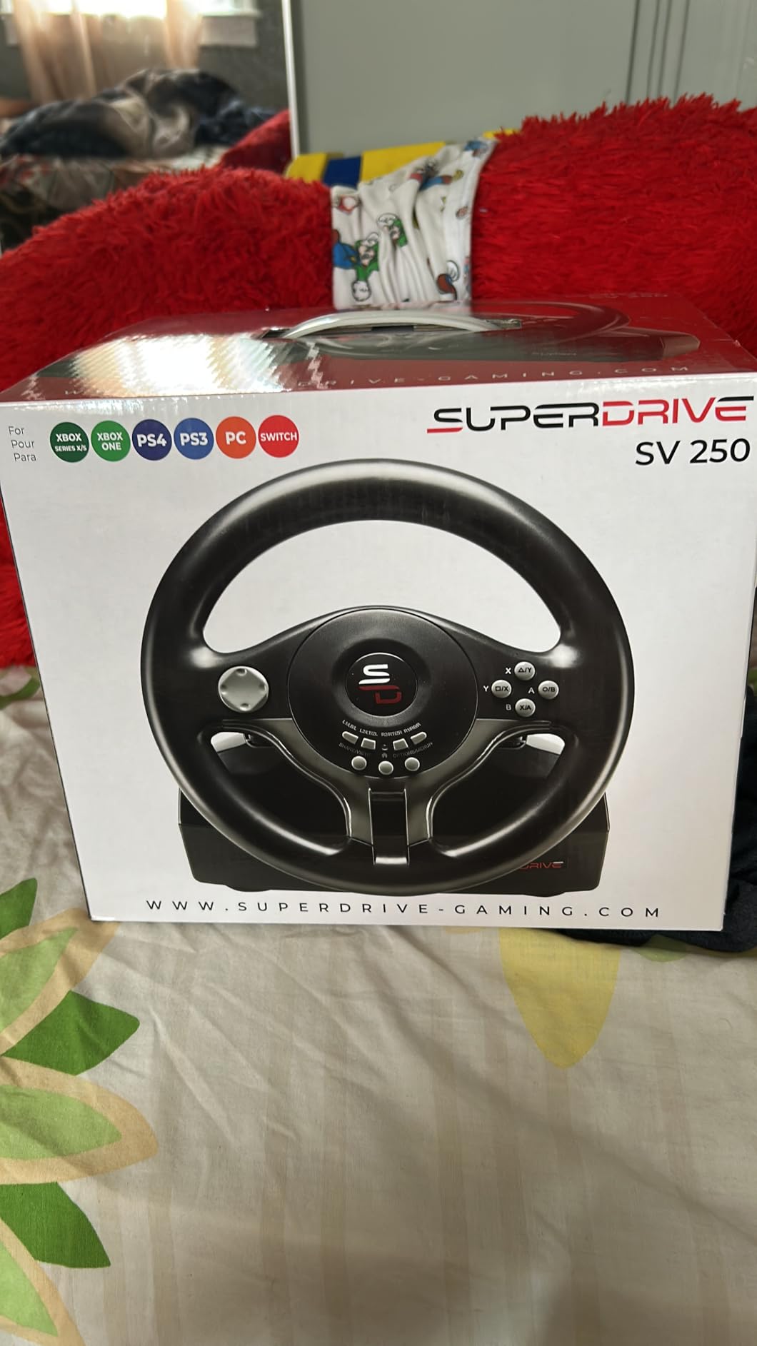 SUBSONIC- Superdrive SV250 Steering Wheel with pedals and gearshift paddles Racing Wheel for Nintendo Switch 2 - Switch - PS4 - Xbox Series X/S, Xbox One and PC - Customer Photo 2