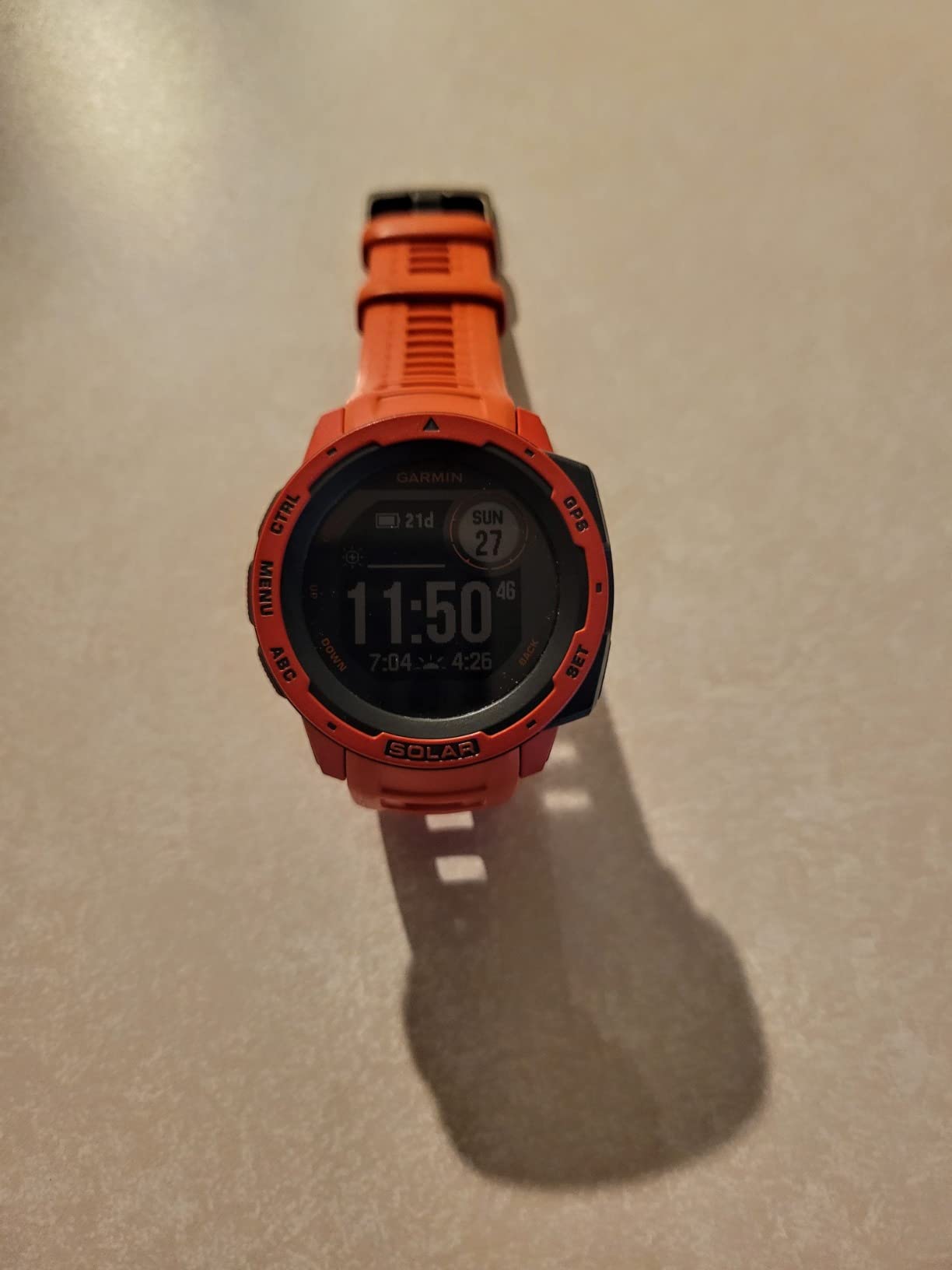 Garmin 010-02293-10 Instinct Solar, Rugged Outdoor Smartwatch with Solar Charging Capabilities, Built-in Sports Apps and Health Monitoring, Graphite - Customer Photo 2