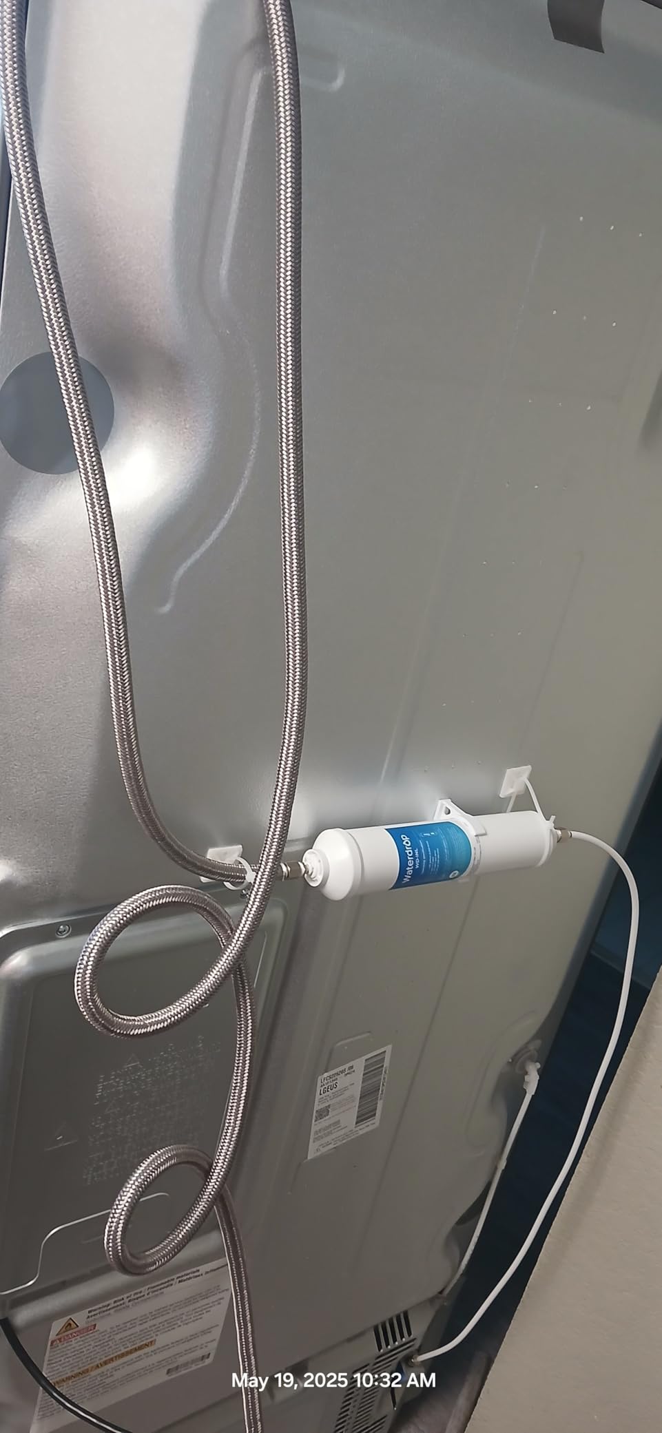 Waterdrop Inline Water Filter for Refrigerator and Ice Maker, NSF Certified High Capacity Drinking Water Filtration System with Direct Connect Fittings, Reduces Chlorine, PFAS/PFOA/PFOS Customer Review Waterdrop Inline Water Filter for Refrigerator and Ice Maker, NSF Certified High Capacity Drinking Water Filtration System with Direct Connect Fittings, Reduces Chlorine, PFAS/PFOA/PFOS - Customer Photo 2