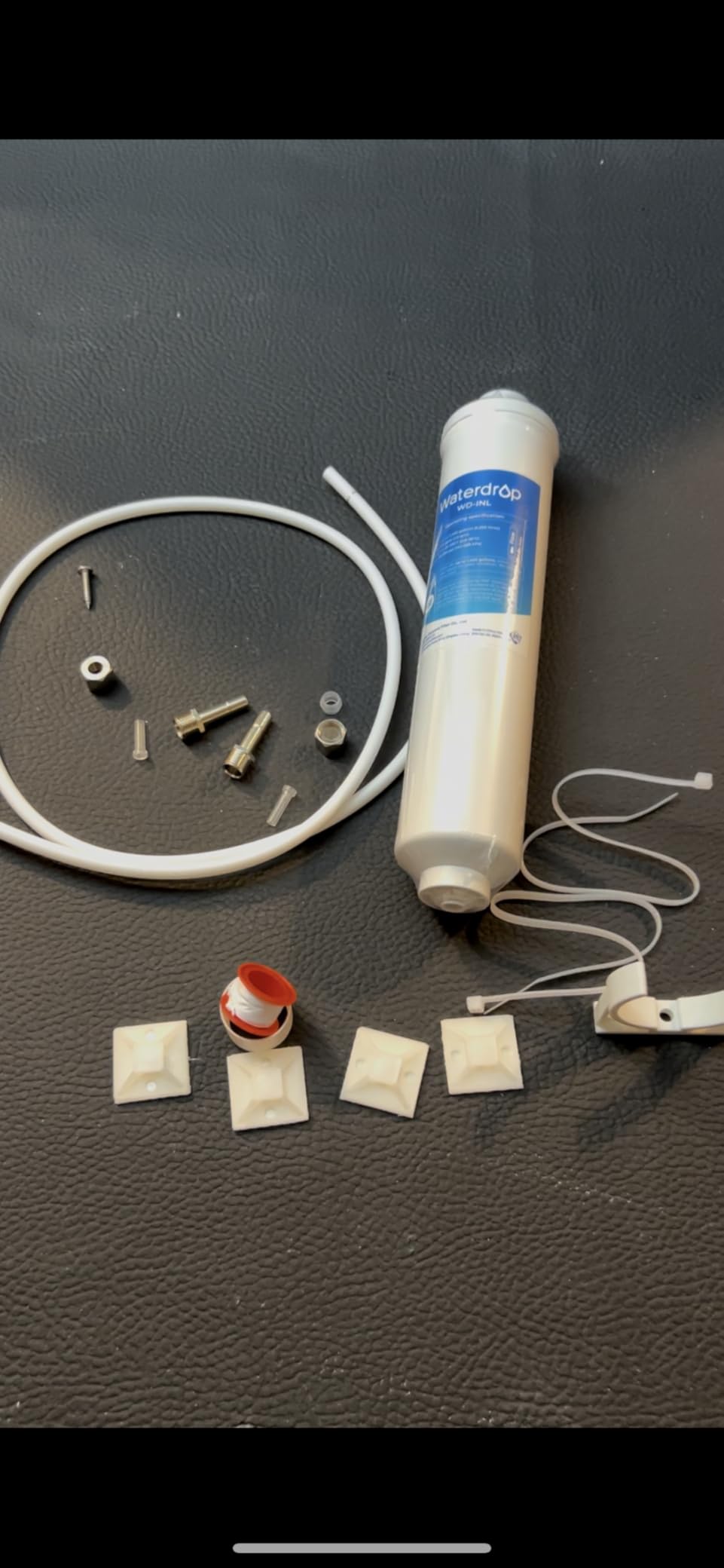 Waterdrop Inline Water Filter for Refrigerator and Ice Maker, NSF Certified High Capacity Drinking Water Filtration System with Direct Connect Fittings, Reduces Chlorine, PFAS/PFOA/PFOS Customer Review Waterdrop Inline Water Filter for Refrigerator and Ice Maker, NSF Certified High Capacity Drinking Water Filtration System with Direct Connect Fittings, Reduces Chlorine, PFAS/PFOA/PFOS - Customer Photo 4