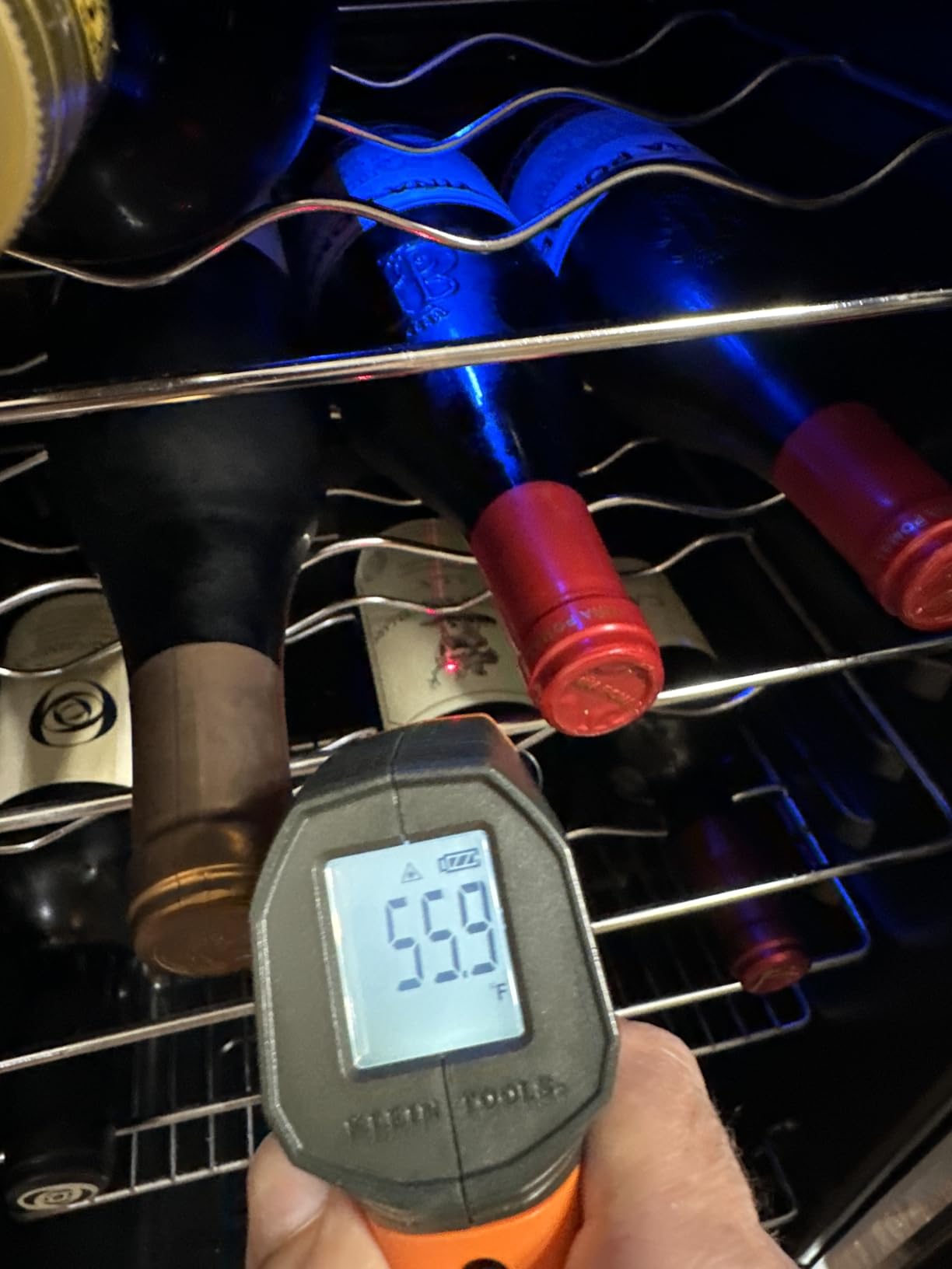 BLACK+DECKER 26 Bottle Wine Fridge with Interior Light and Mechanical Temperature Control, Compressor Cooling Wine Cooler Refrigerator with 4 Wine Racks and 1 Flat Shelf, Wine Bottle Chiller - Customer Photo 1