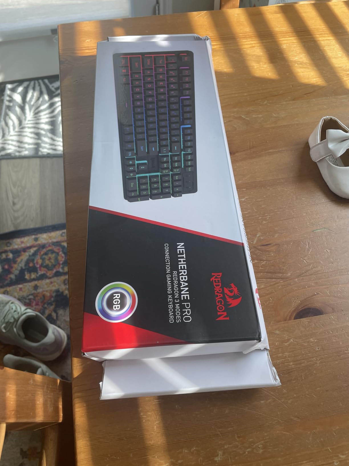 Redragon K503 Wireless Gaming Keyboard, 3-Mode (2.4G/BT/USB), RGB LED Backlit, Multimedia Keys, Fully Programmable Silent Membrane Keyboard with Wrist Rest for Windows PC Games (Black) Customer Review Redragon K503 Wireless Gaming Keyboard, 3-Mode (2.4G/BT/USB), RGB LED Backlit, Multimedia Keys, Fully Programmable Silent Membrane Keyboard with Wrist Rest for Windows PC Games (Black) - Customer Photo 1