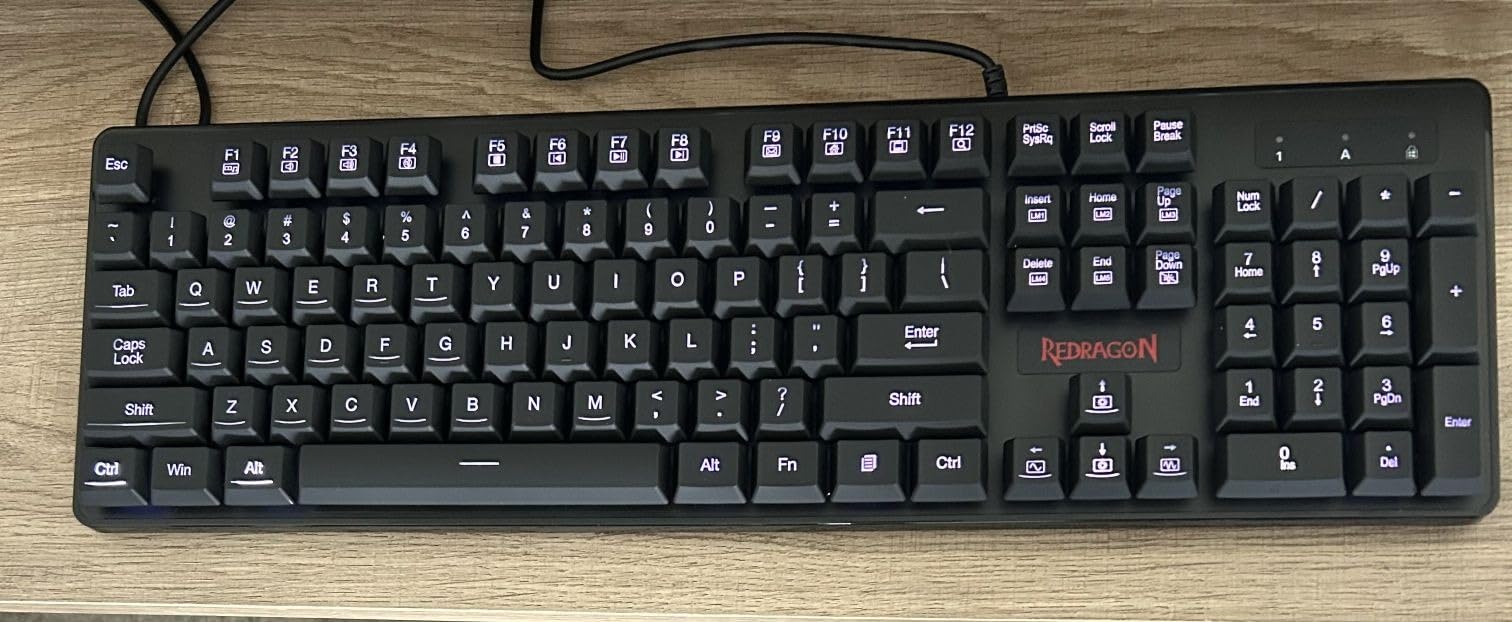 Redragon K503 Wireless Gaming Keyboard, 3-Mode (2.4G/BT/USB), RGB LED Backlit, Multimedia Keys, Fully Programmable Silent Membrane Keyboard with Wrist Rest for Windows PC Games (Black) Customer Review Redragon K503 Wireless Gaming Keyboard, 3-Mode (2.4G/BT/USB), RGB LED Backlit, Multimedia Keys, Fully Programmable Silent Membrane Keyboard with Wrist Rest for Windows PC Games (Black) - Customer Photo 5