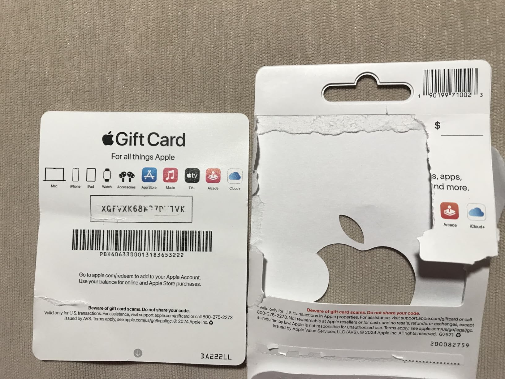 Apple Gift Card - App Store, iTunes, iPhone, iPad, AirPods, MacBook, accessories and more - Customer Photo 5