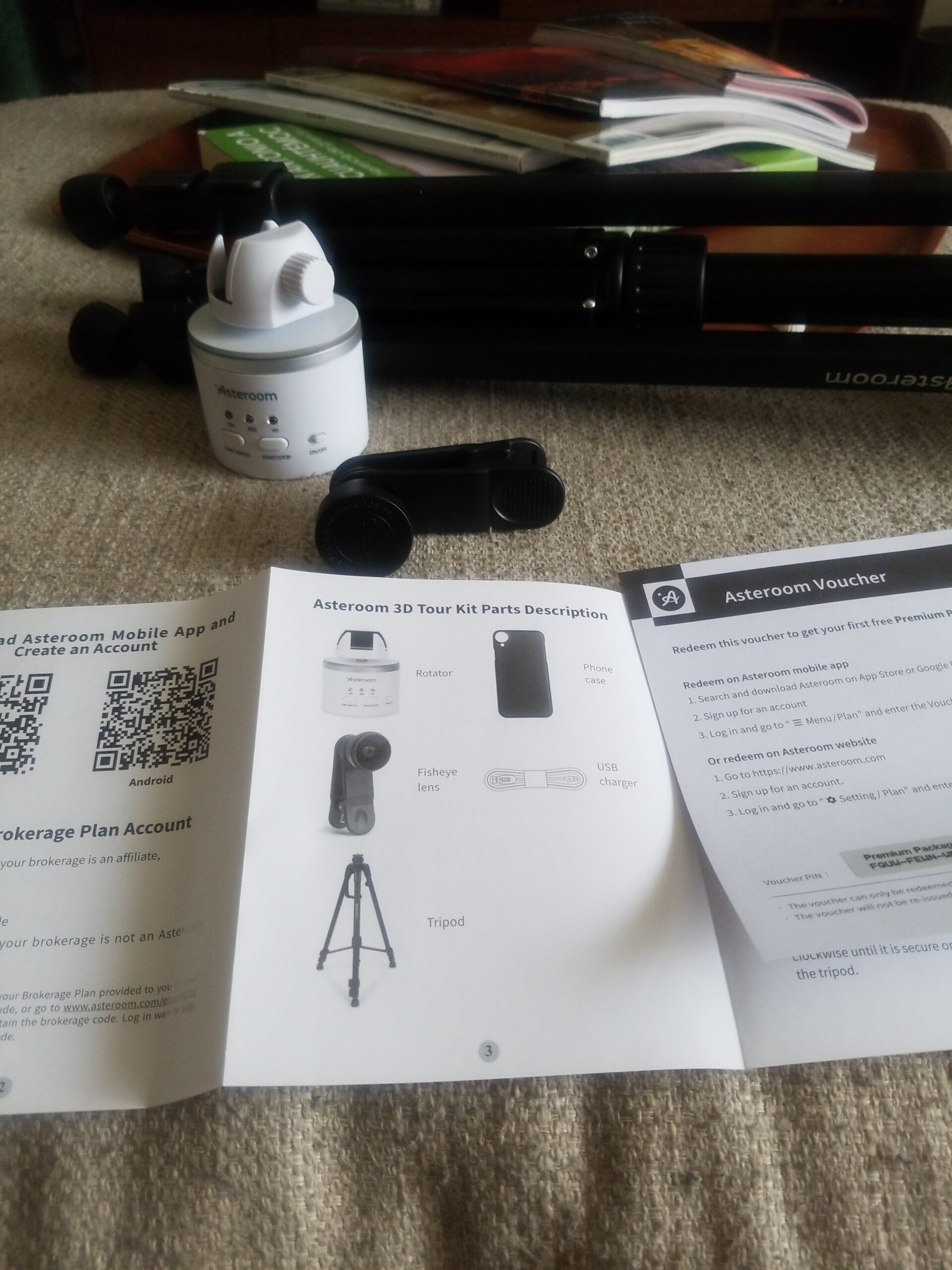 360 Camera 3D Virtual Tour Real Estate Kit - Gear Includes: Tripod, Digital Camera Rotator, Fisheye Cam Lens (Asteroom Phone Case Not Included, Purchased Separately on Amazon) - Customer Photo 2