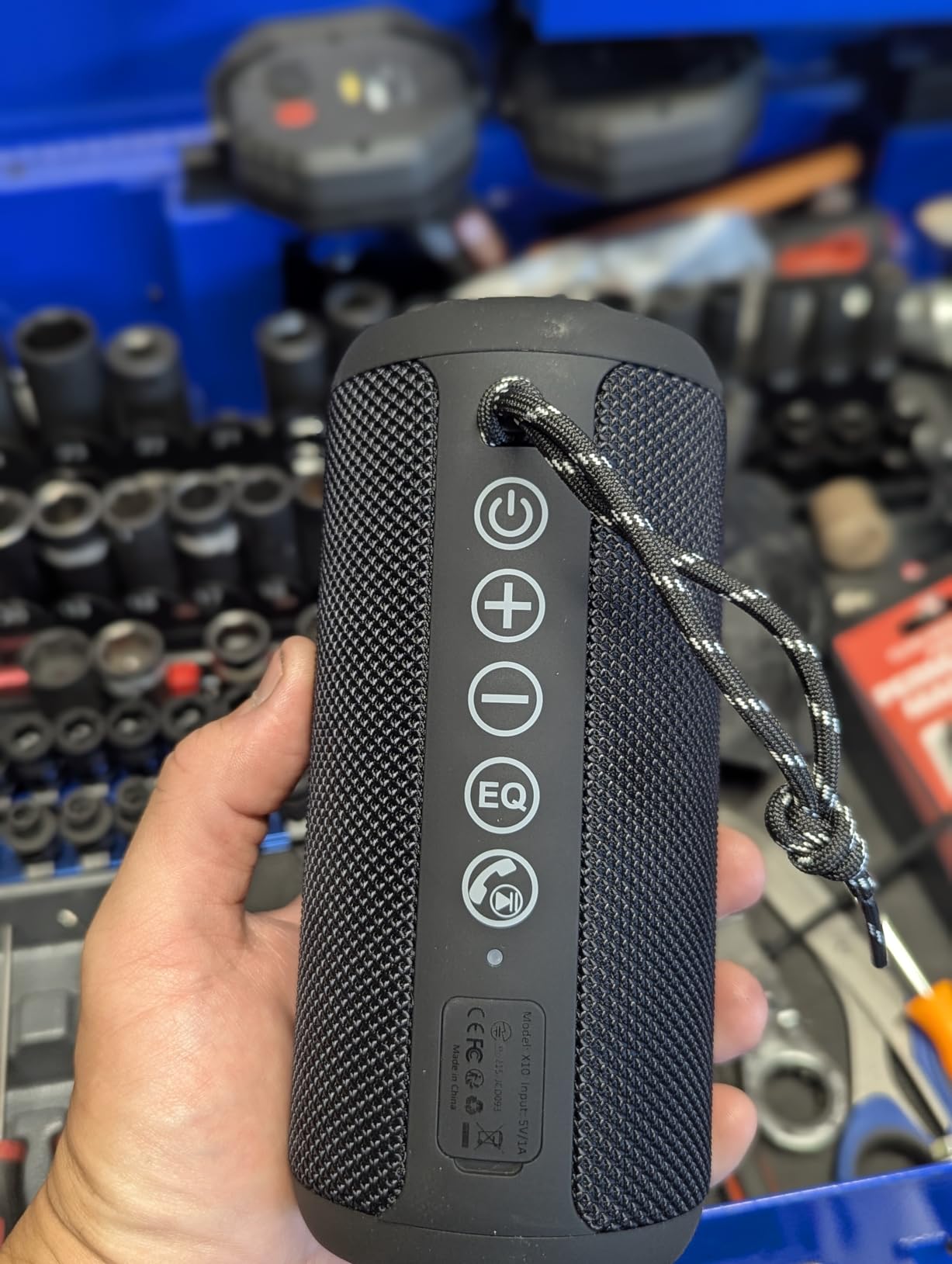 Ortizan Portable Bluetooth Speaker x Stocking Stuffers: IPX7 Waterproof, Wireless, Big Sound, Deep Bass, Dual Pairing, 30H Playtime, White Elephant Gift for Adults Men Women Teen Boys Girls (Black) - Customer Photo 1