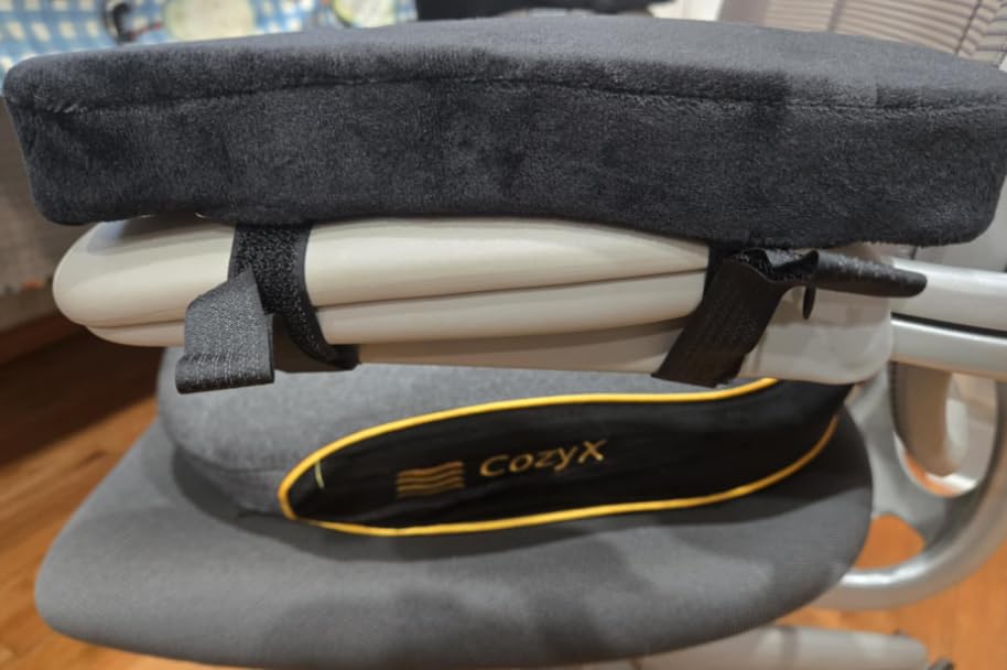 WESTERN COMFORT Thick Armrest Pads - Memory Foam Office Chair Arm Pads - Arm Rest for Desk Chair & Gaming Chair Armrest Pads - Chair Arm Covers - Elbow Support Customer Review WESTERN COMFORT Thick Armrest Pads - Memory Foam Office Chair Arm Pads - Arm Rest for Desk Chair & Gaming Chair Armrest Pads - Chair Arm Covers - Elbow Support - Customer Photo 2