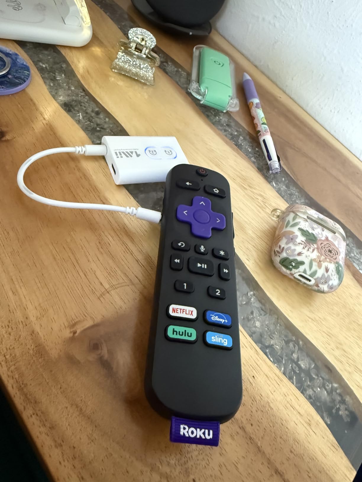 1Mii Bluetooth 5.3 Transmitter Receiver for TV to Wireless Headphones, Dual Link AptX Adaptive/Low Latency/HD Audio, Aux Adapter for Home Stereo, Airplane, Boat, Gym - Customer Photo 2