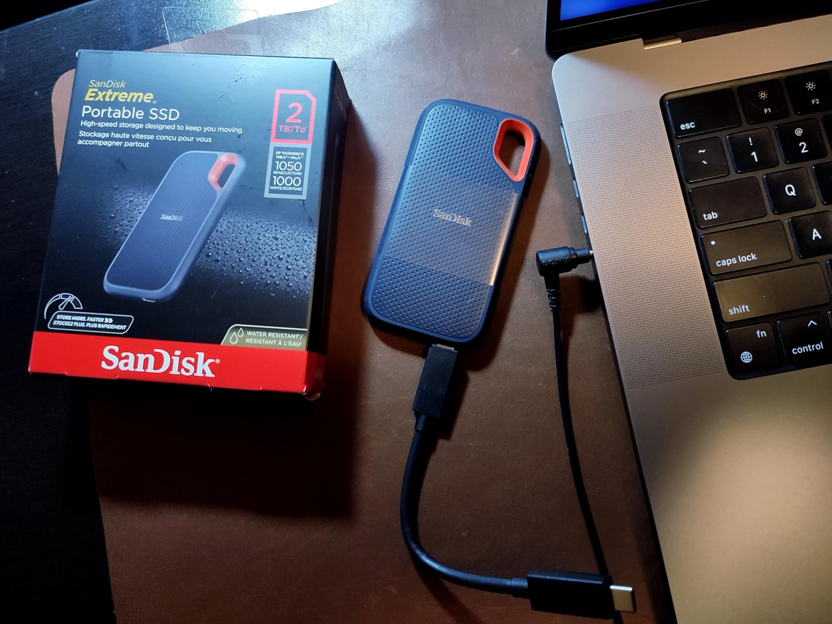 SanDisk 2TB Extreme Portable SSD - Up to 1050MB/s, USB-C, USB 3.2 Gen 2, IP65 Water and Dust Resistance, Updated Firmware - External Solid State Drive - SDSSDE61-2T00-G25 - Customer Photo 4