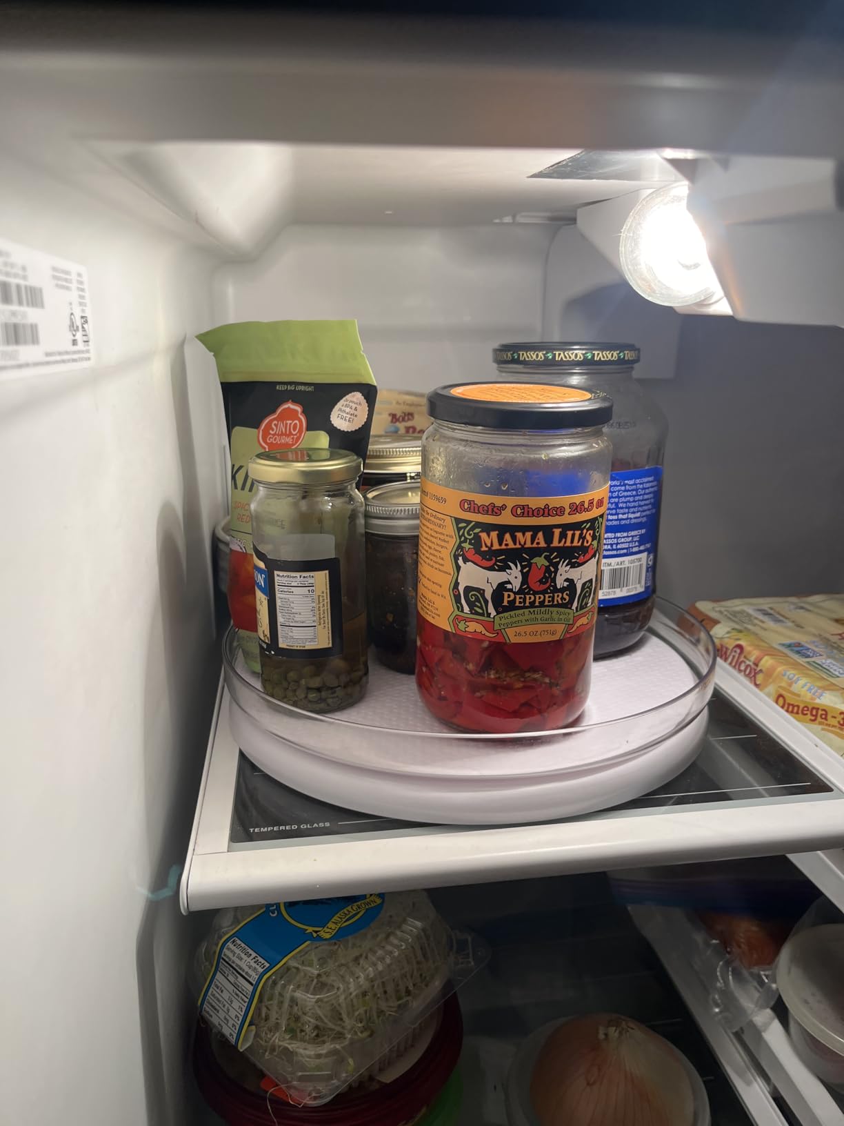 YouCopia FridgeView Fridge Turntable, Lazy Susan Organizer for Refrigerator Storage, 11