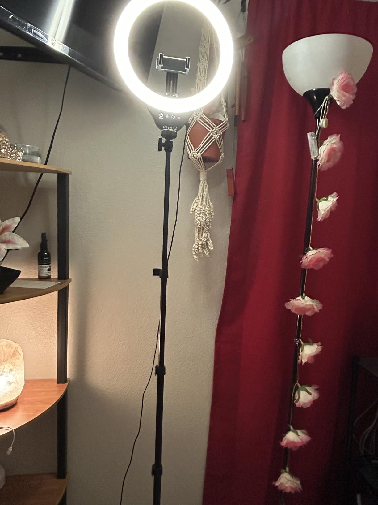 UBeesize 12'' Selfie Ring Light with 62'' Tripod Stand for Video Recording, Live Streaming(YouTube, Instagram, TIK Tok), Compatible with Phones, Cameras and Webcams - Customer Photo 1