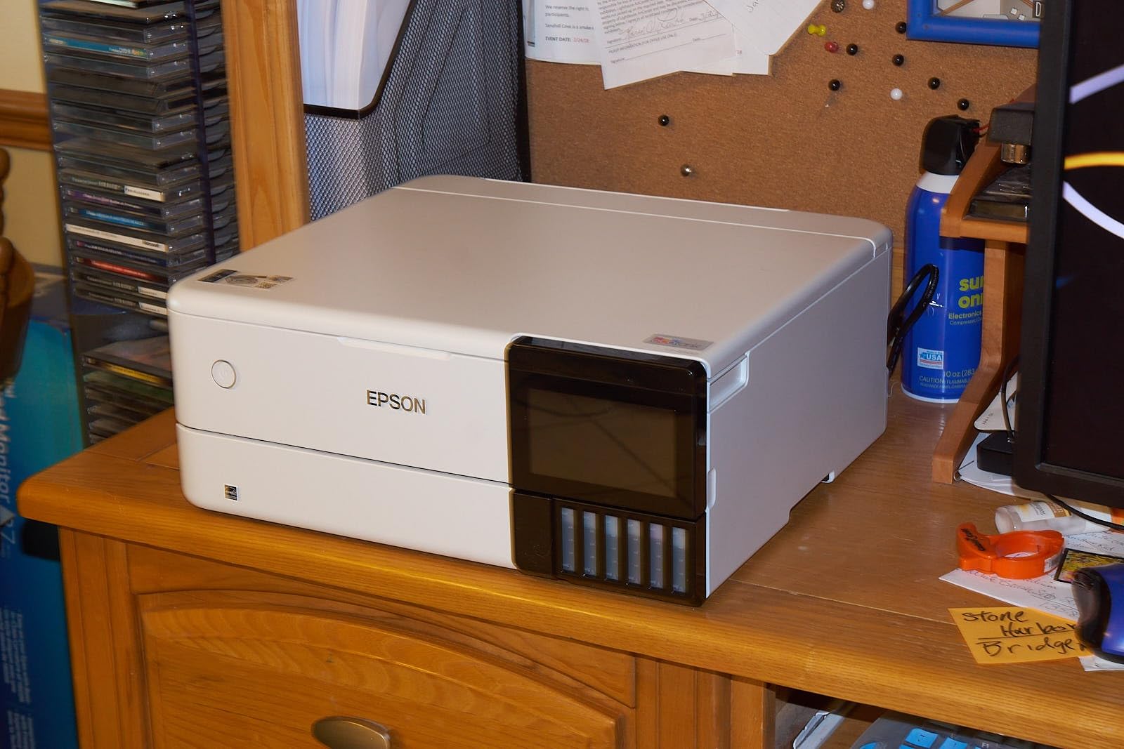 Epson EcoTank Photo ET-8500 Wireless Color All-in-One Supertank Printer with Scanner, Copier, Ethernet and 4.3-inch Color Touchscreen, White, Large Customer Review Epson EcoTank Photo ET-8500 Wireless Color All-in-One Supertank Printer with Scanner, Copier, Ethernet and 4.3-inch Color Touchscreen, White, Large - Customer Photo 1