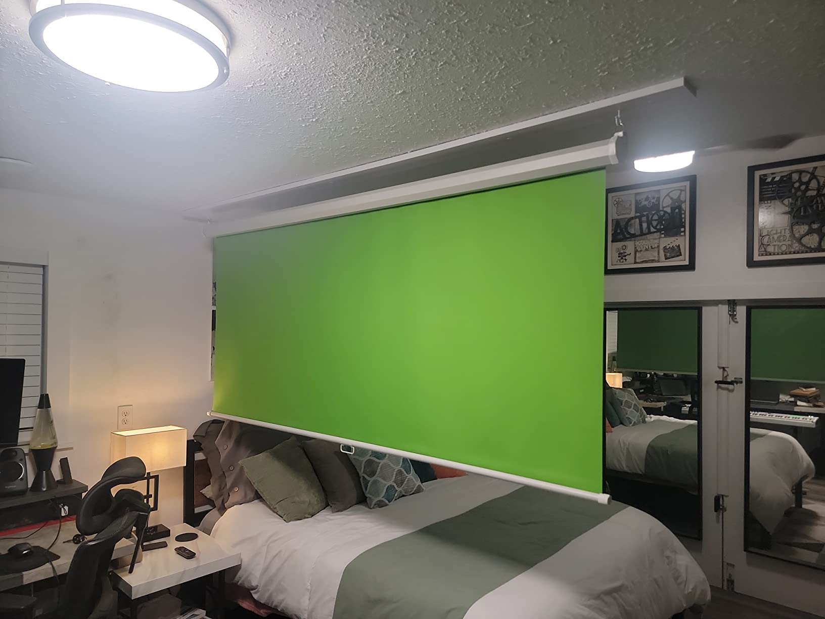 Pull-Down Green Screen Backdrop, 79